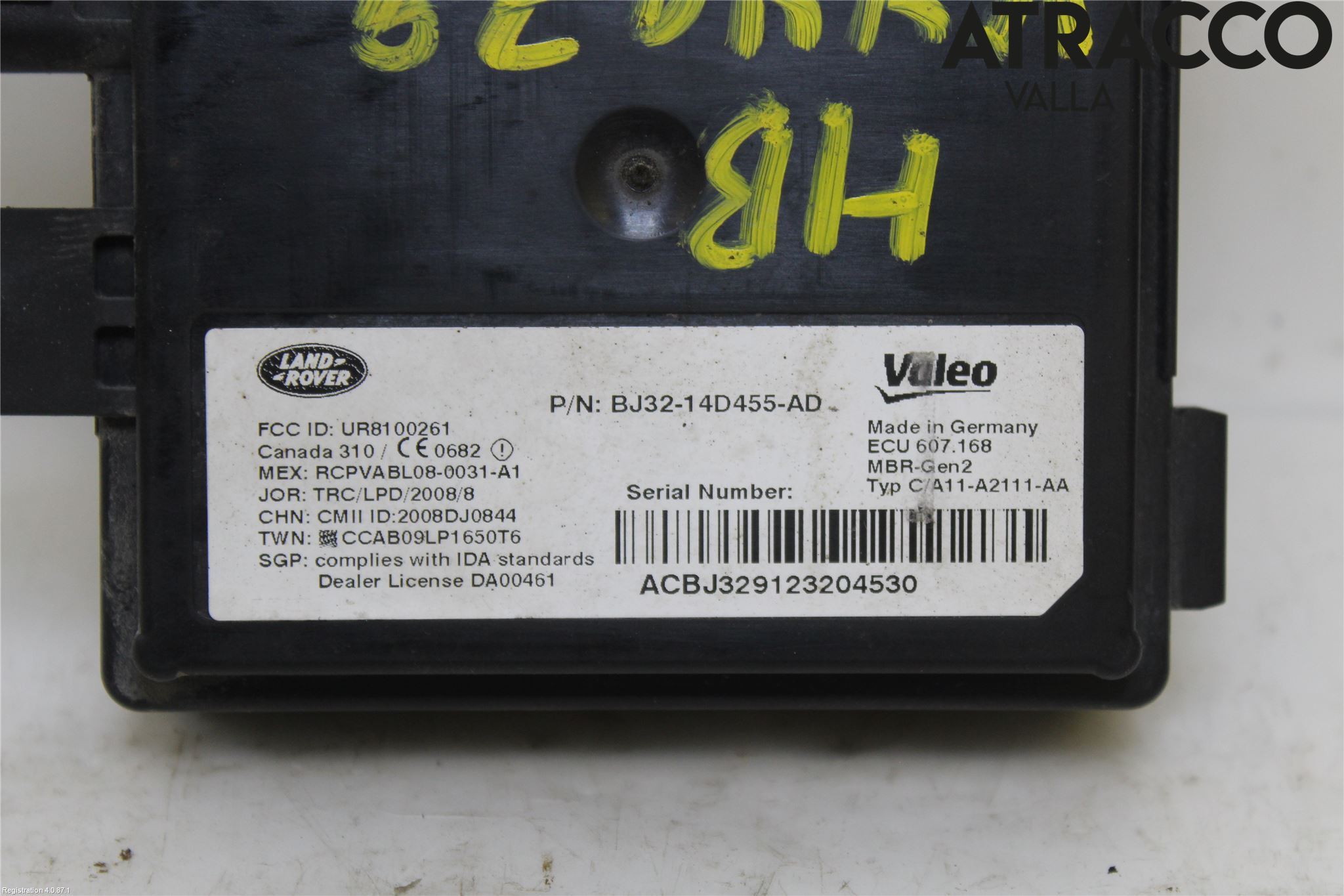 Landrover LAND ROVER RANGE ROVER EVOQUE (L538) 11-18 Sensor Kollisjonsbeskyttelse