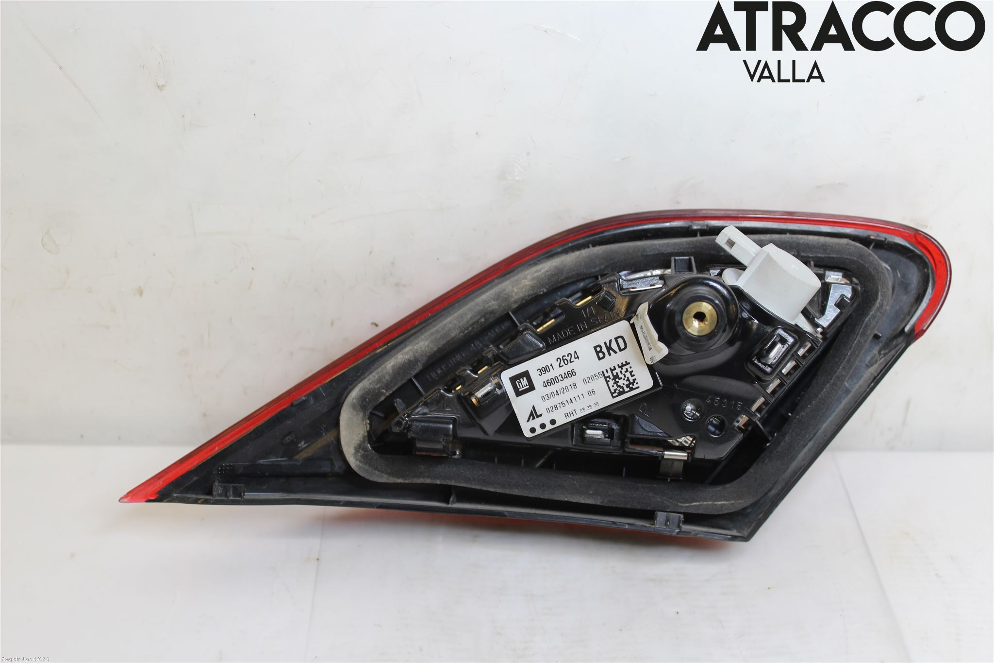 Opel CORSA E 15-19 Baklykt Høyre  På Luke(Indre)