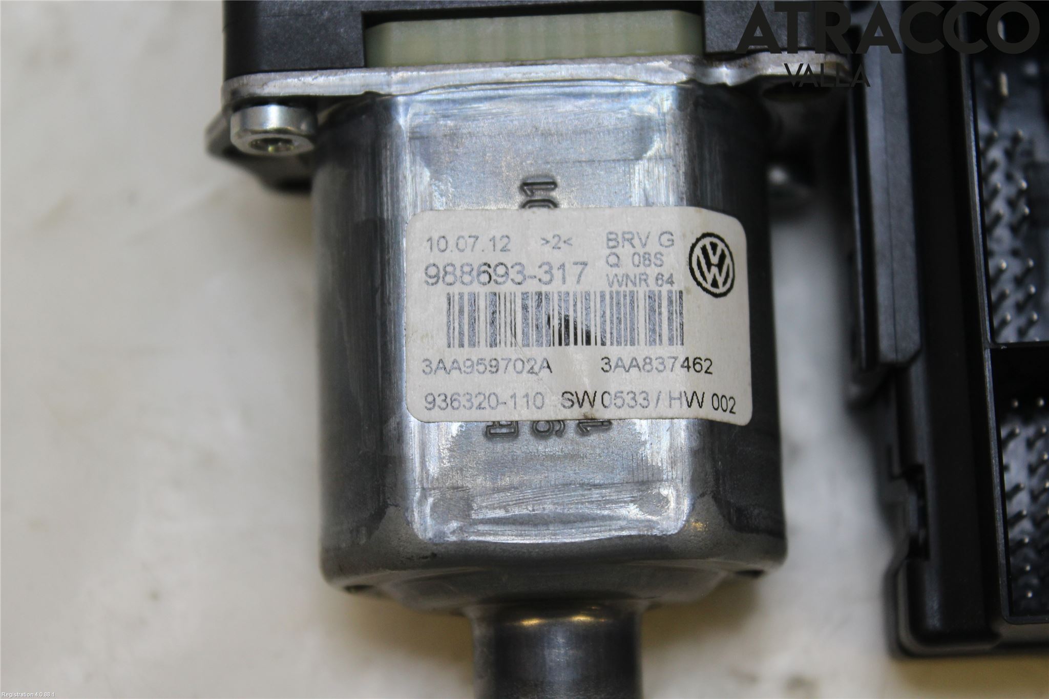Volkswagen VW PASSAT 11-14 Vindusheismotor