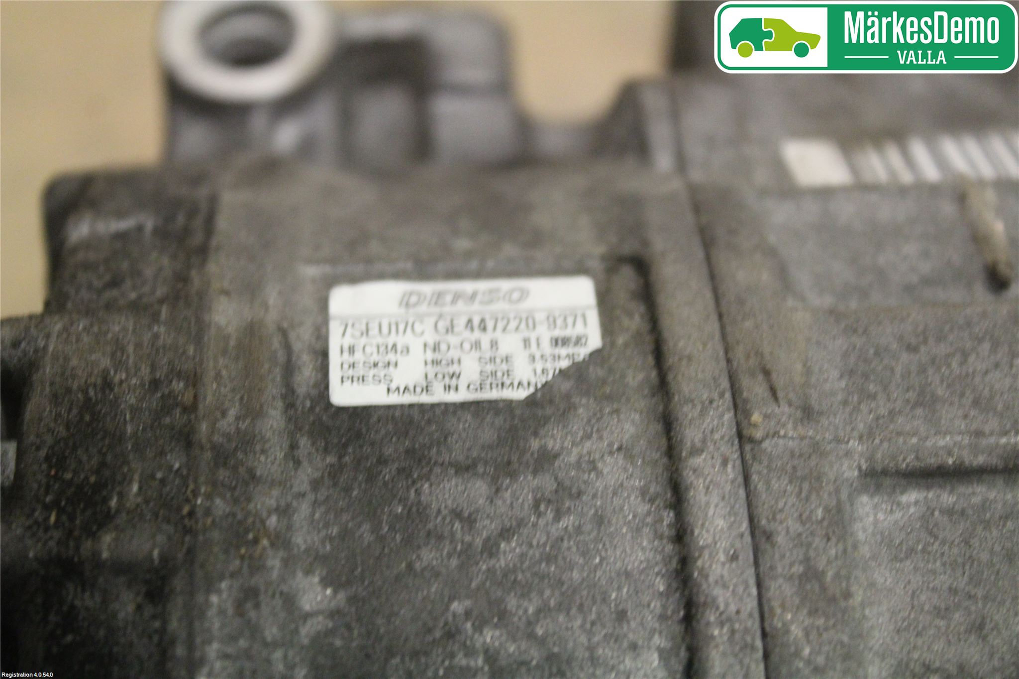 BMW 5 E60/61 Sed/Tou 02-10 Varme Ac Kompressor