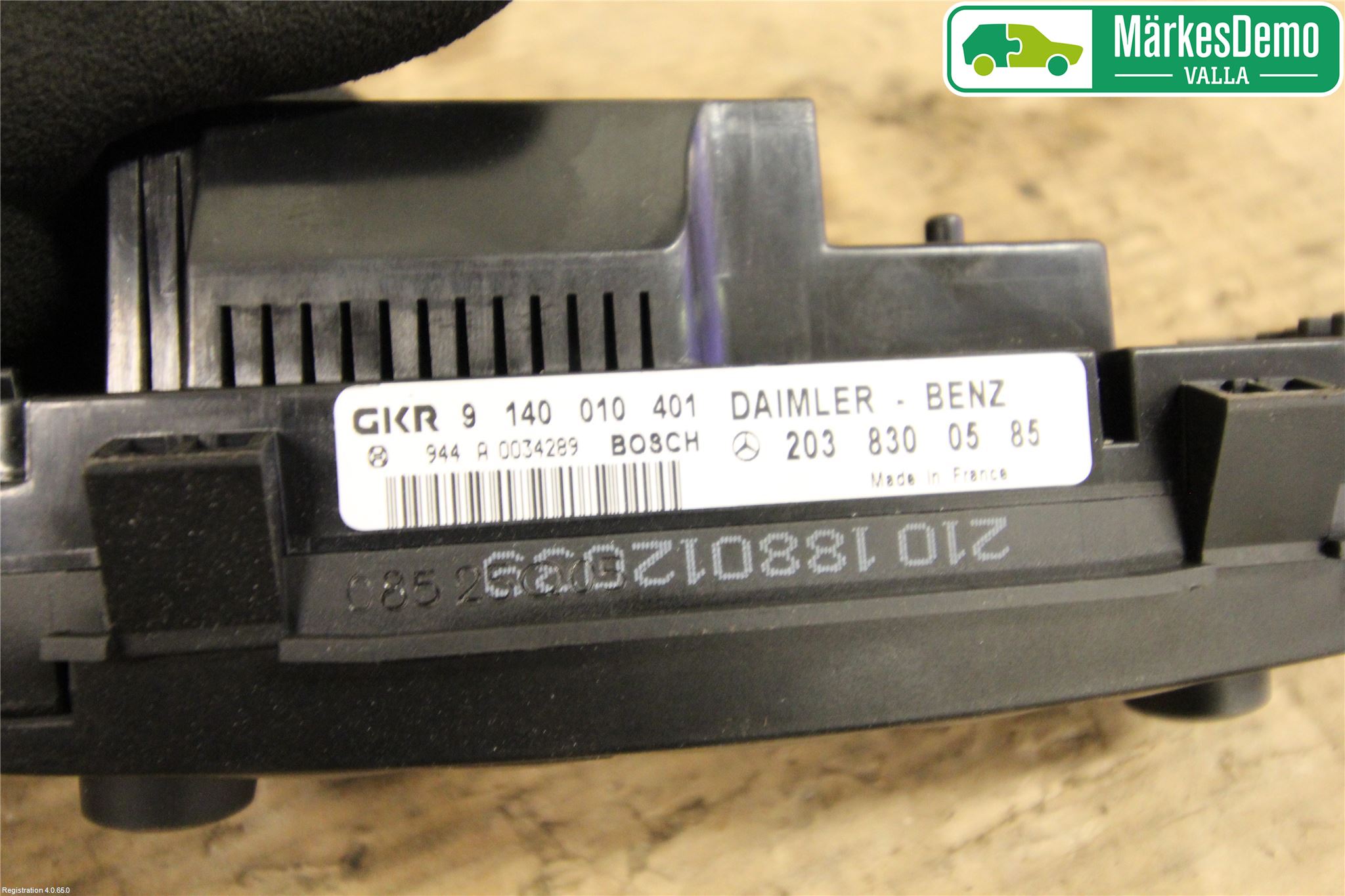 Mercedes-Benz MB C (203) 00-07 Varme Ac Betjening-Display