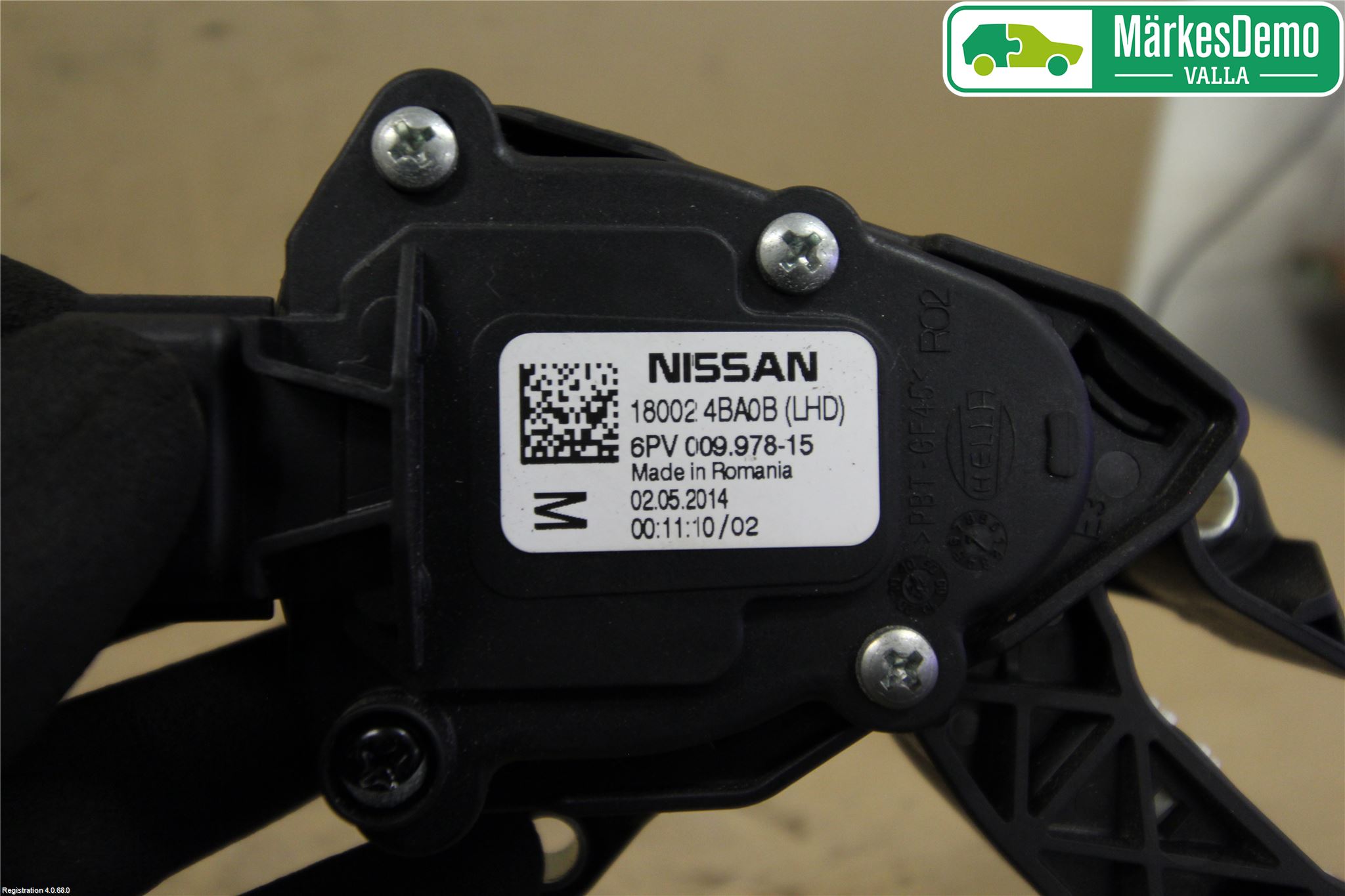 Nissan QASHQAI 14-17 Gasspedal