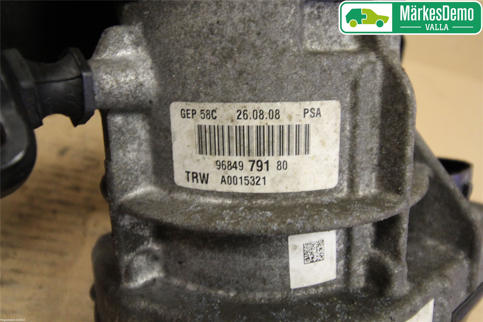 Peugeot 308 08-13 Servostyring Eletrisk Pumpe
