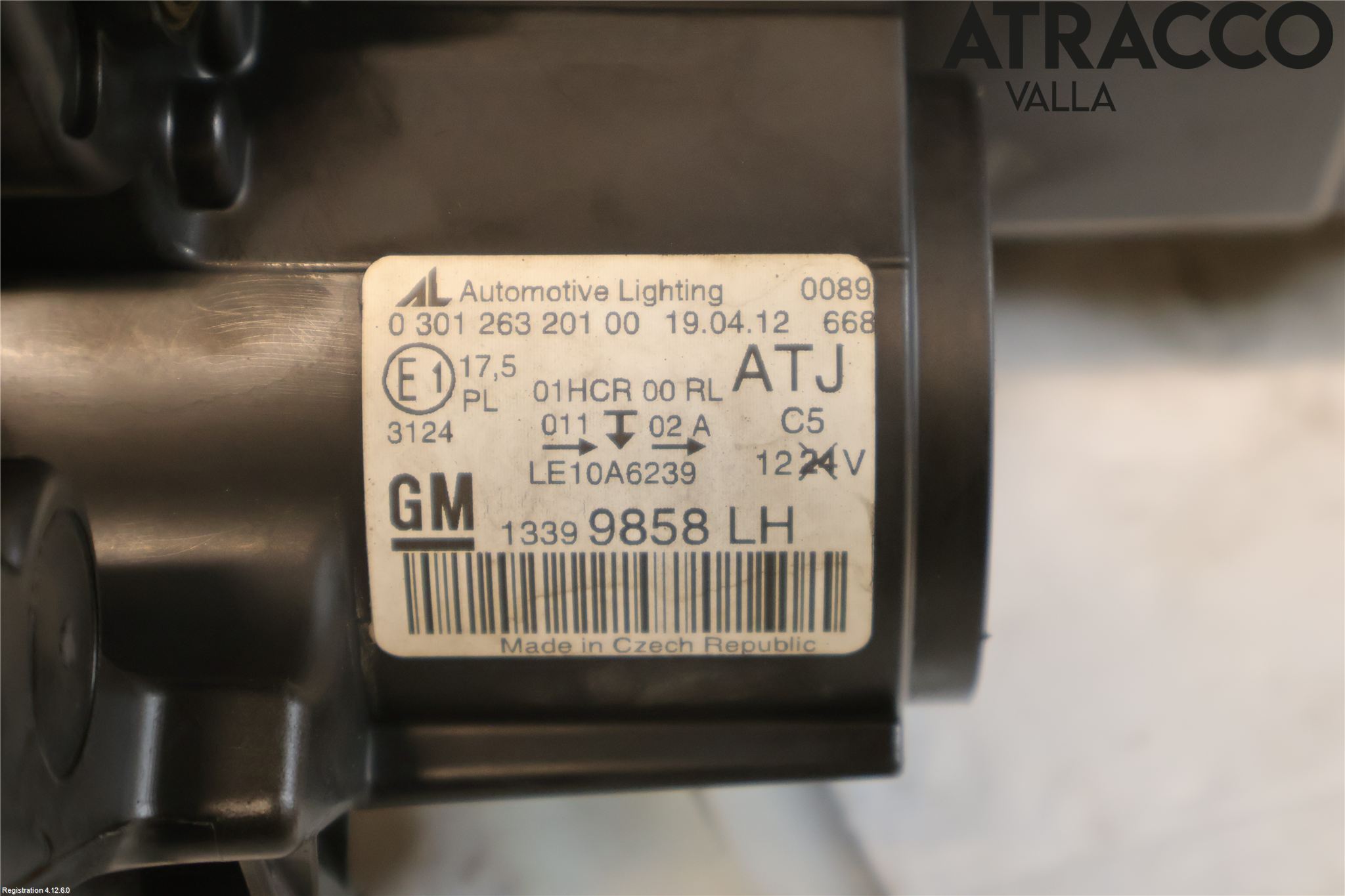 Opel ZAFIRA C 12-19 Frontlykt Venstre