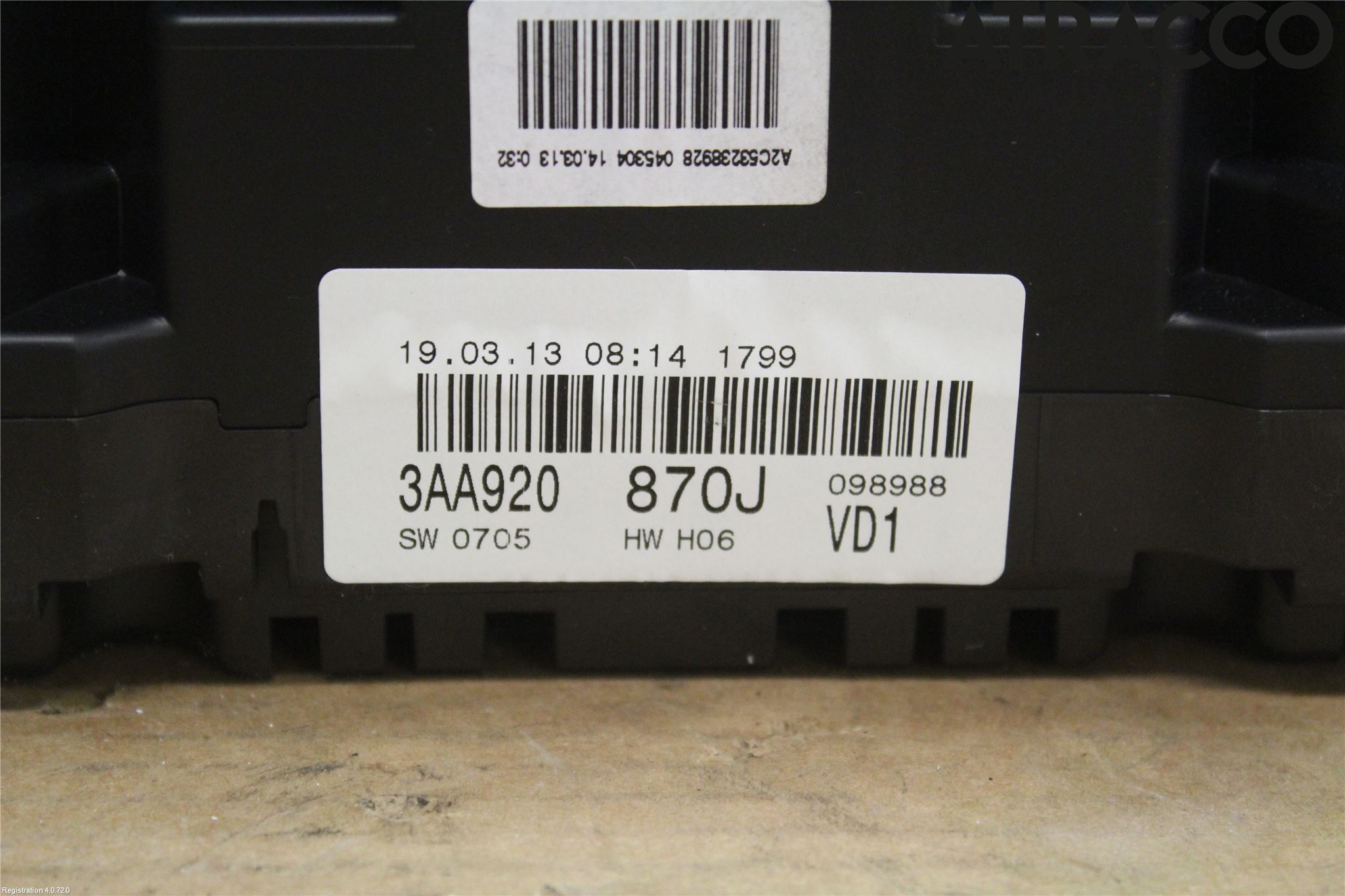 Volkswagen VW PASSAT 11-14 Instr Kombinert