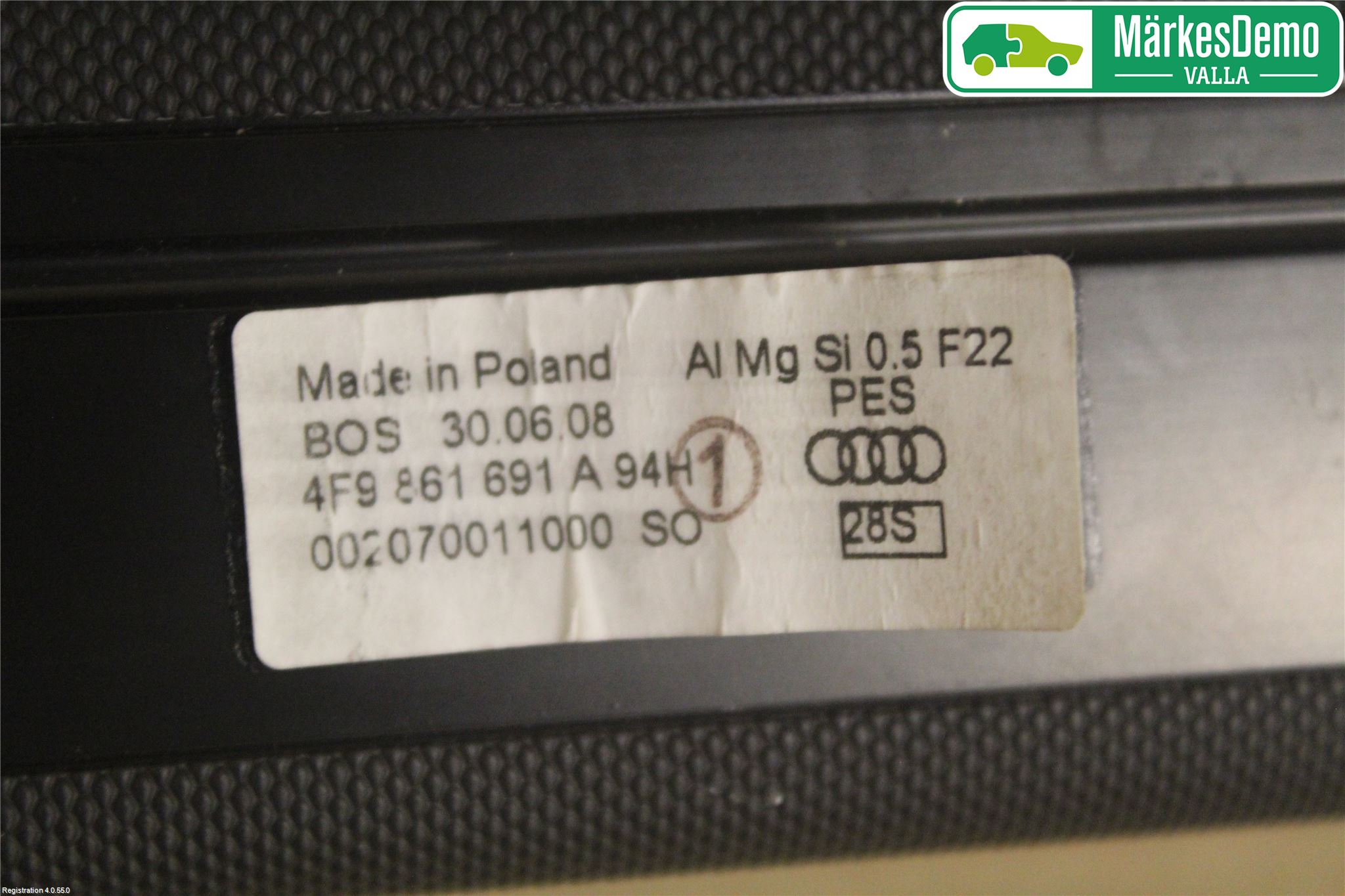 Audi A6/S6     05-11 Innr Lastenett