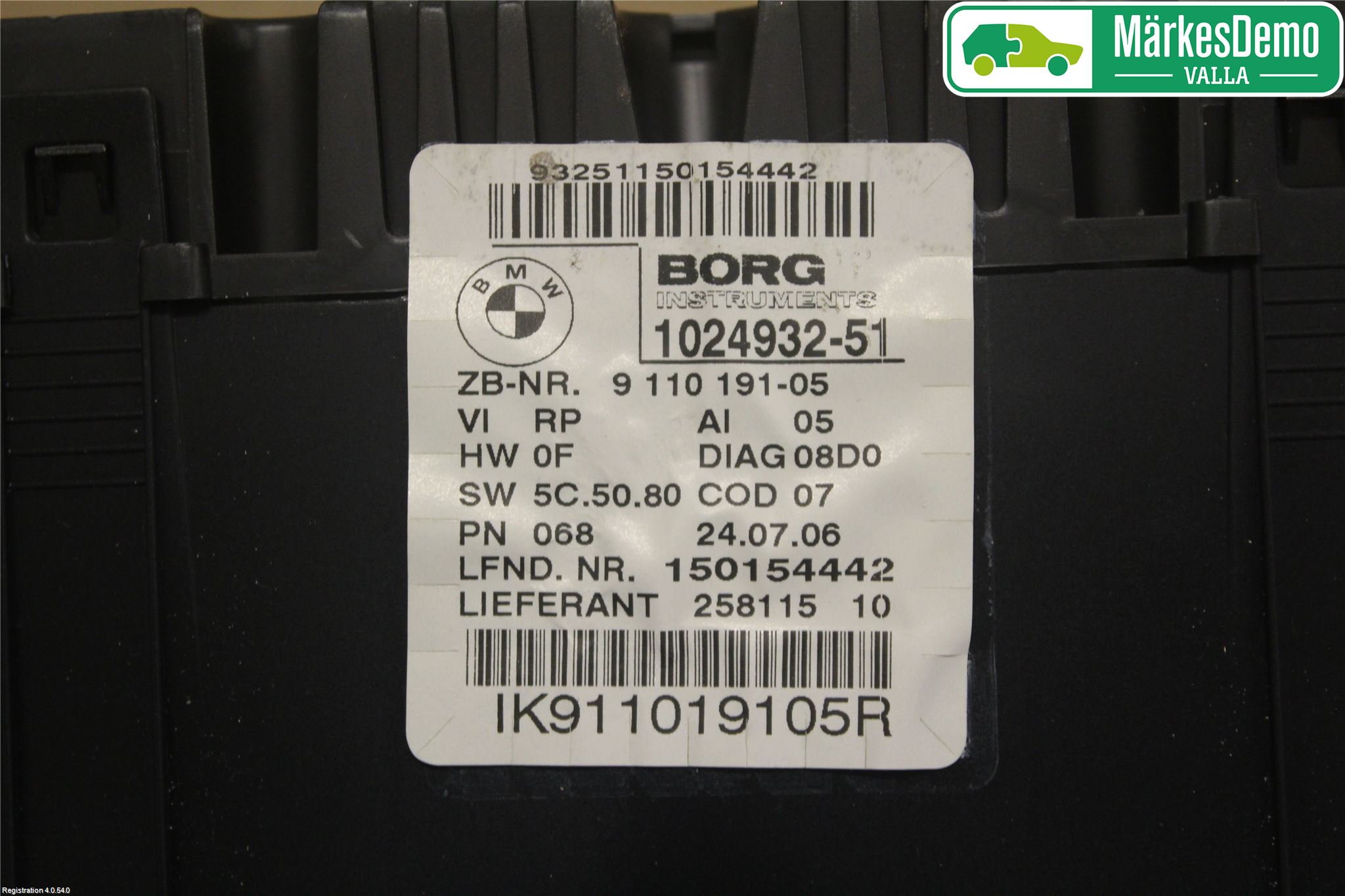 BMW 1 E87/81 5D/3D 03-11 Instr Kombinert