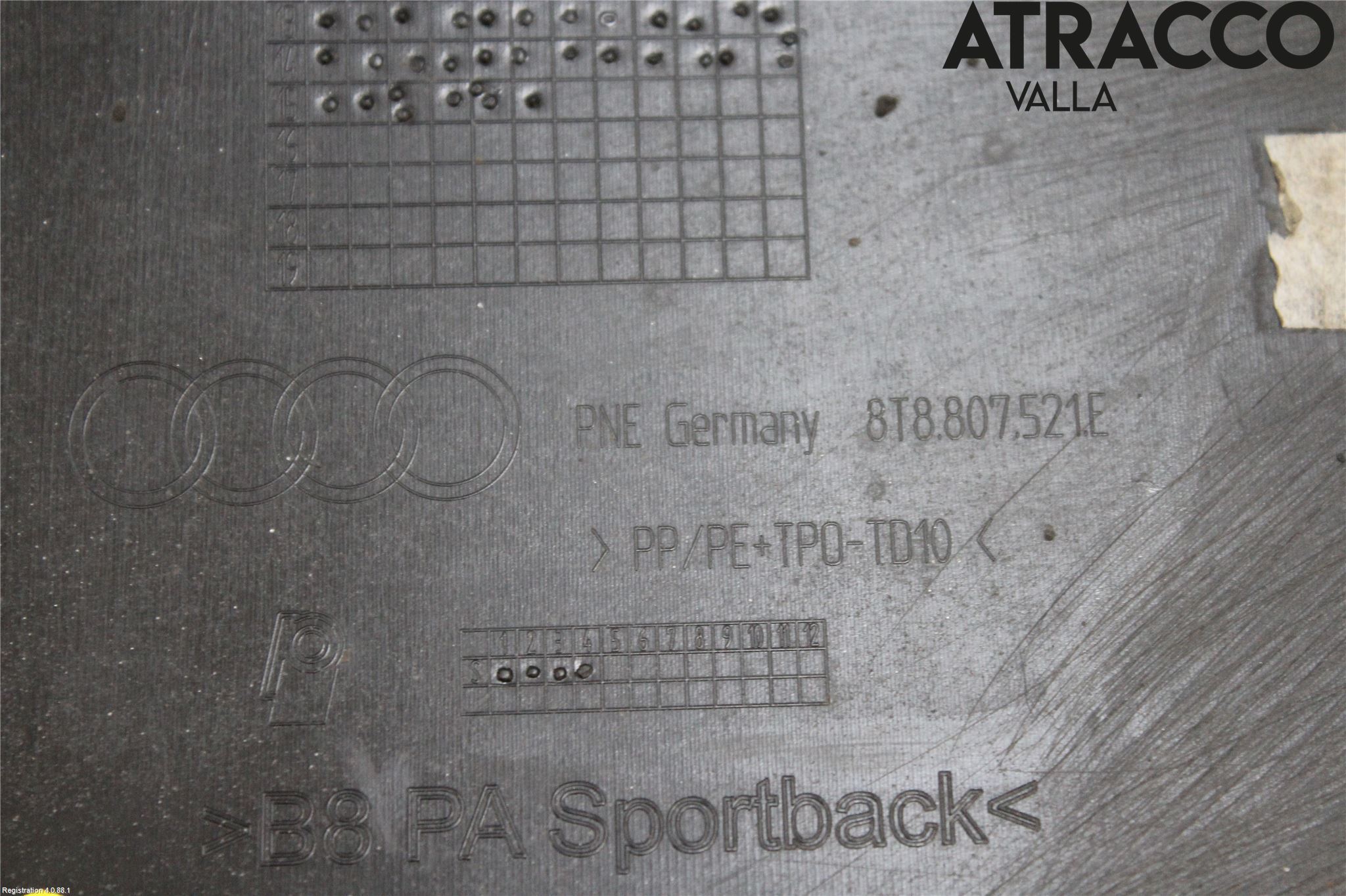 Audi A5 07-16 Støtfanger Grill-Utfylling