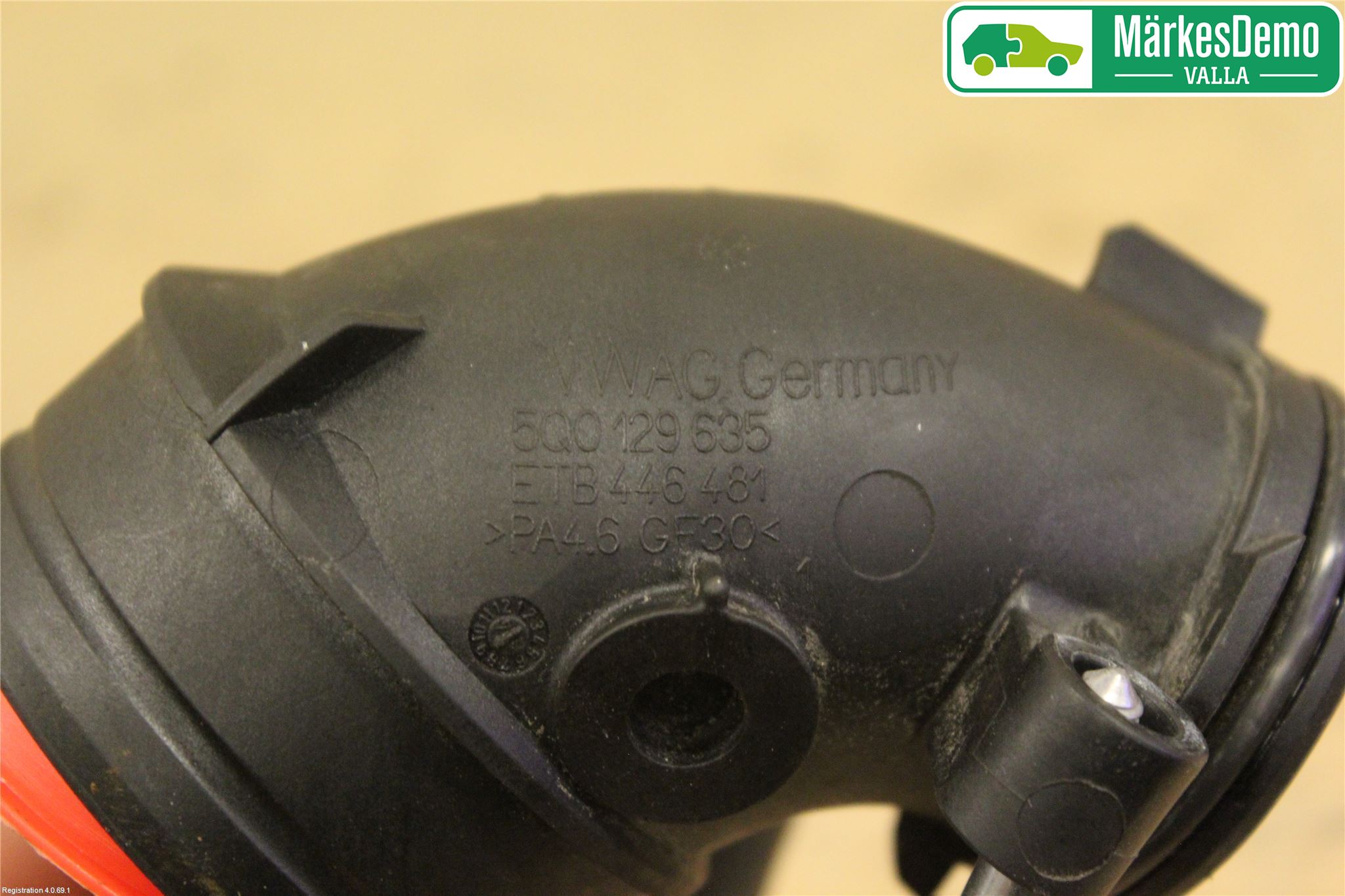 Volkswagen VW GOLF / E-GOLF VII 13-20 Inns Gummibelg - Slange
