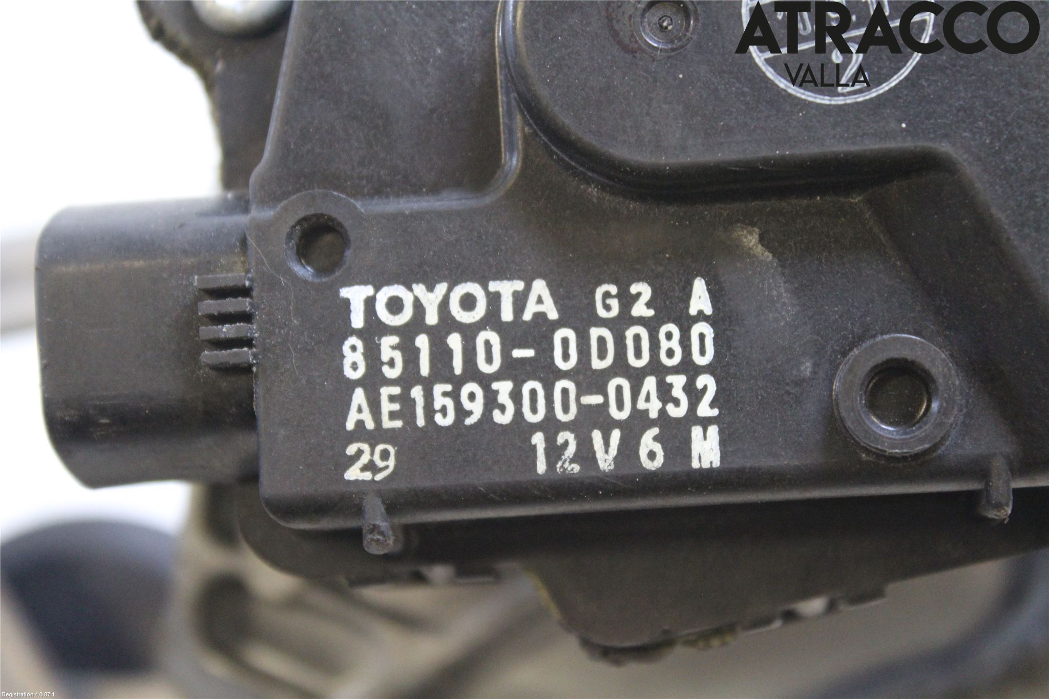 Toyota YARIS XP90 06-11 Viskeroverføring Frontrute