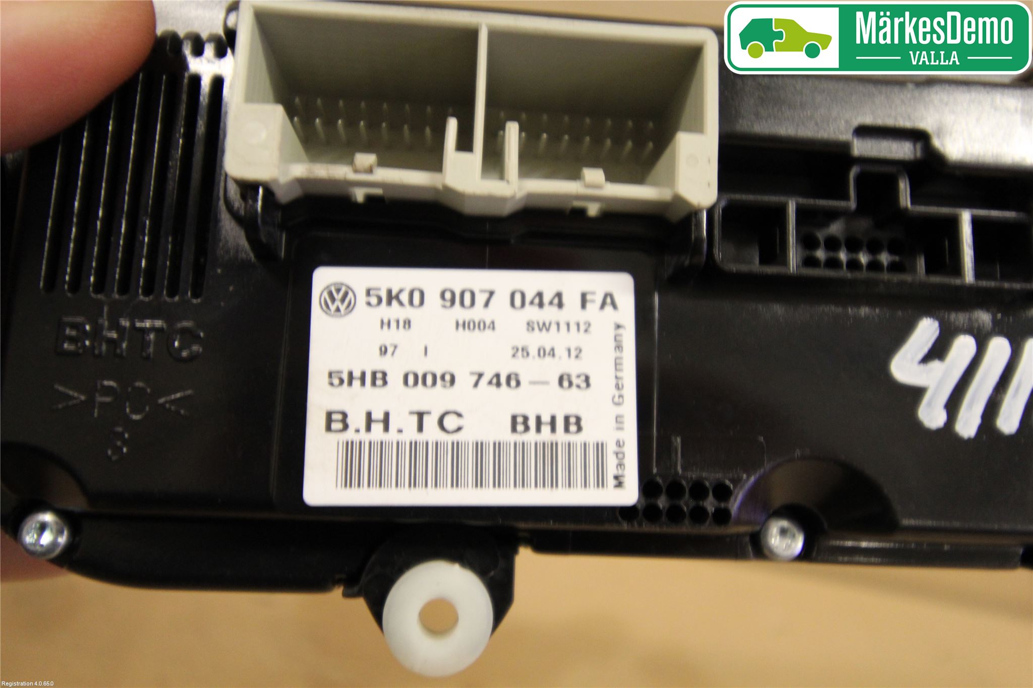 Volkswagen VW TIGUAN 07-16 Varme Ac Betjening-Display
