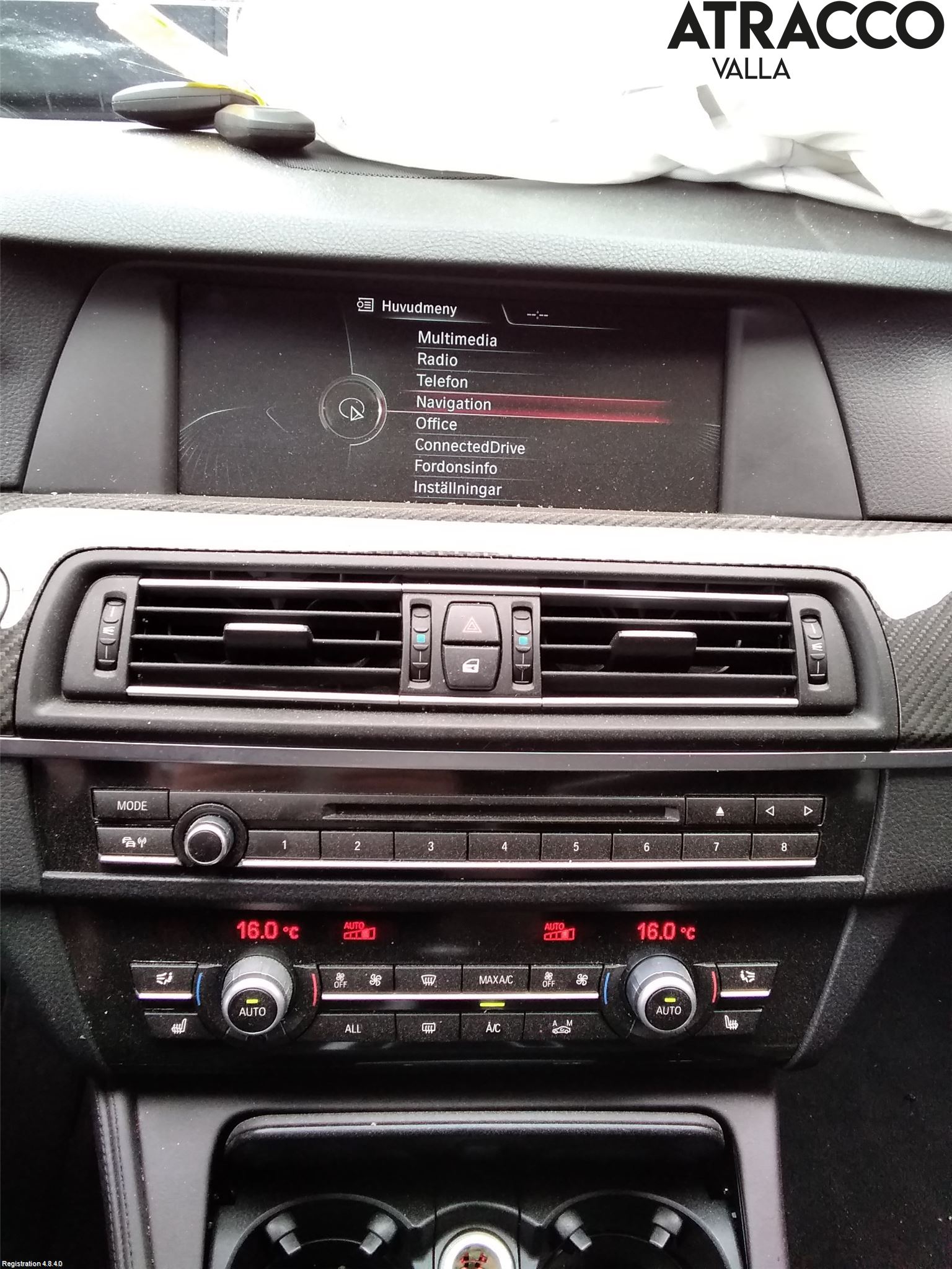 BMW 5 F10/F11/F18 09-17 Varme Ac Betjening-Display
