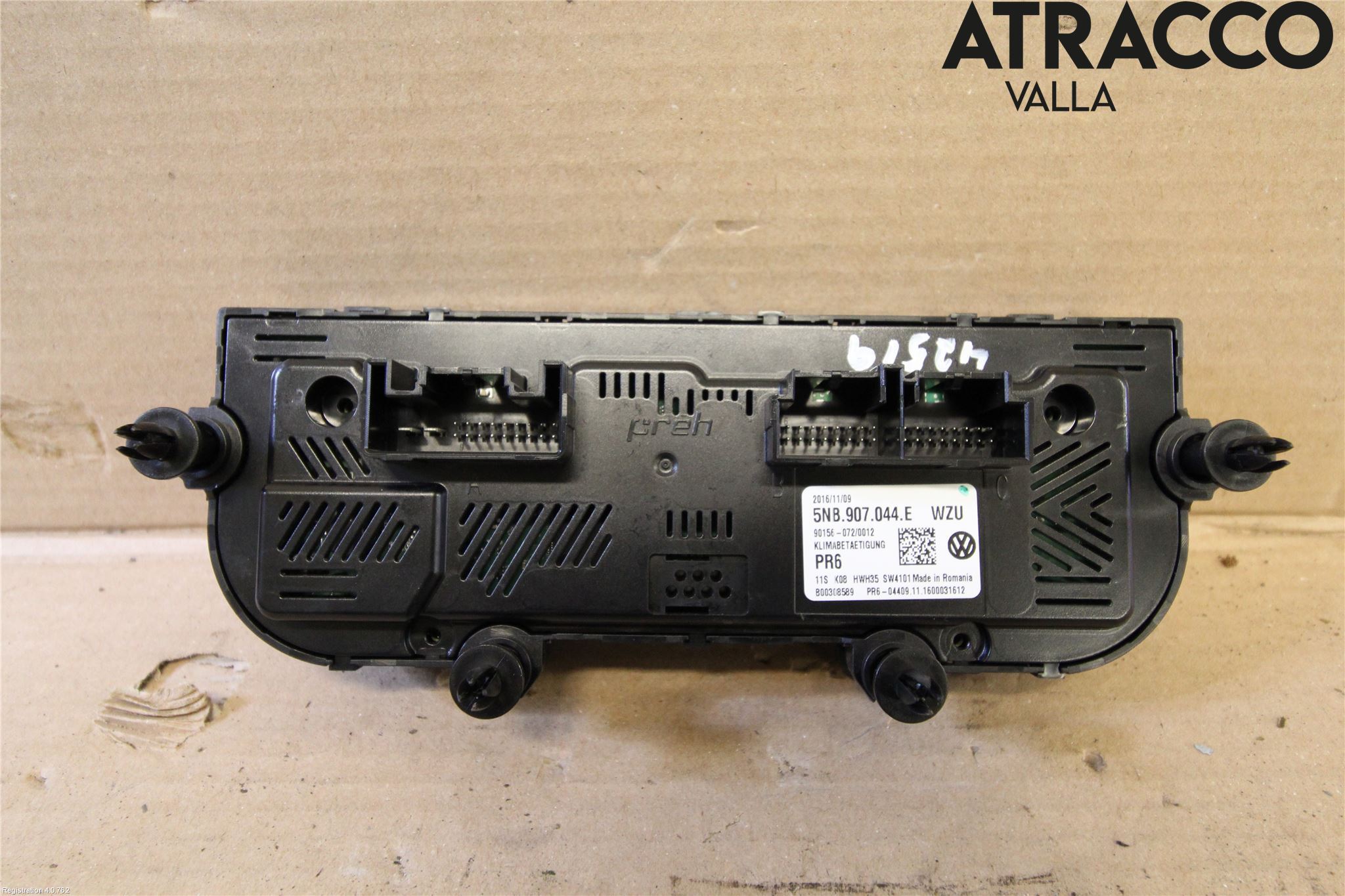 Volkswagen VW TIGUAN 16-24 Varme Ac Betjening-Display