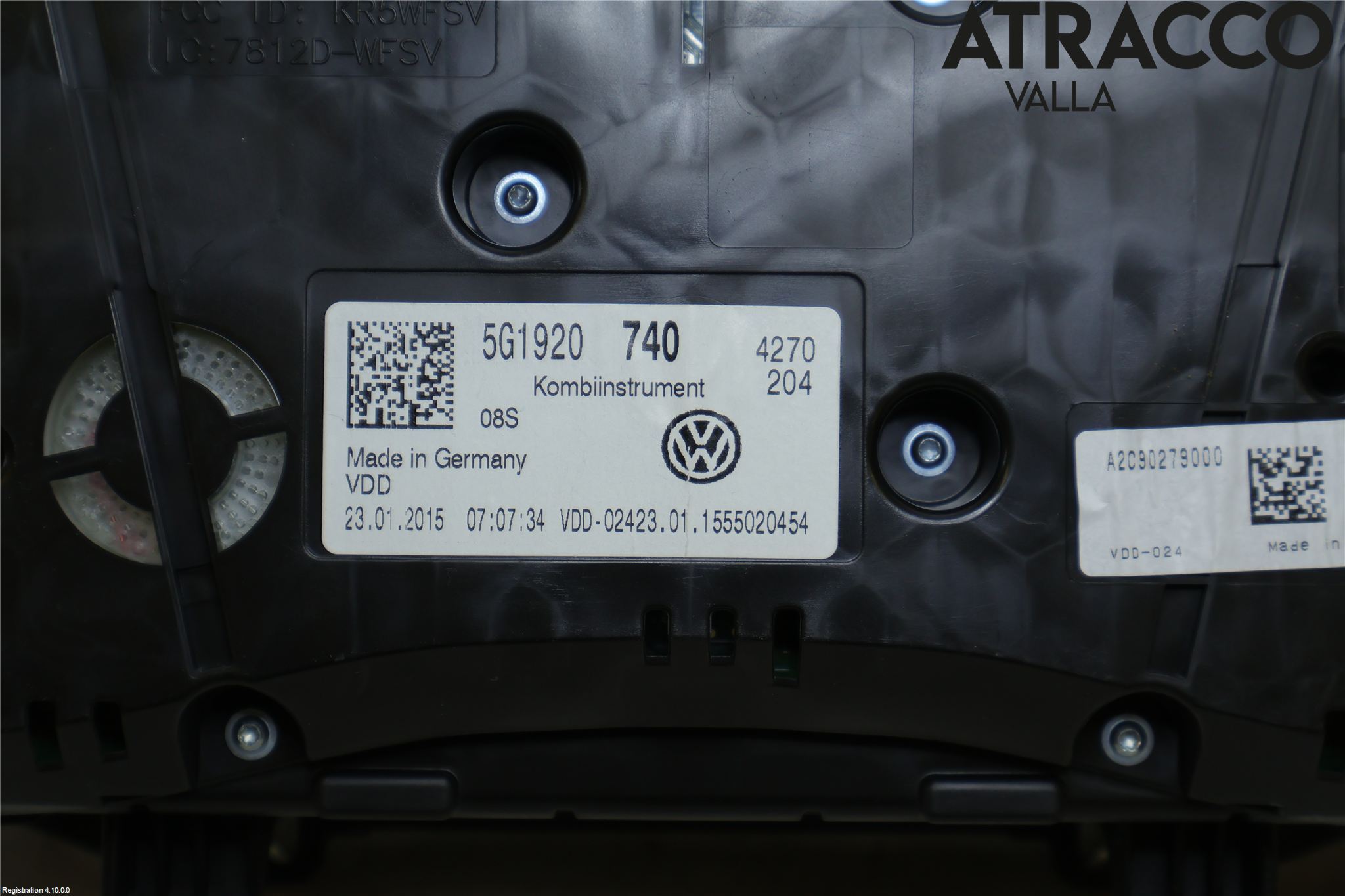 Volkswagen VW GOLF / E-GOLF VII 13-20 Instr Kombinert