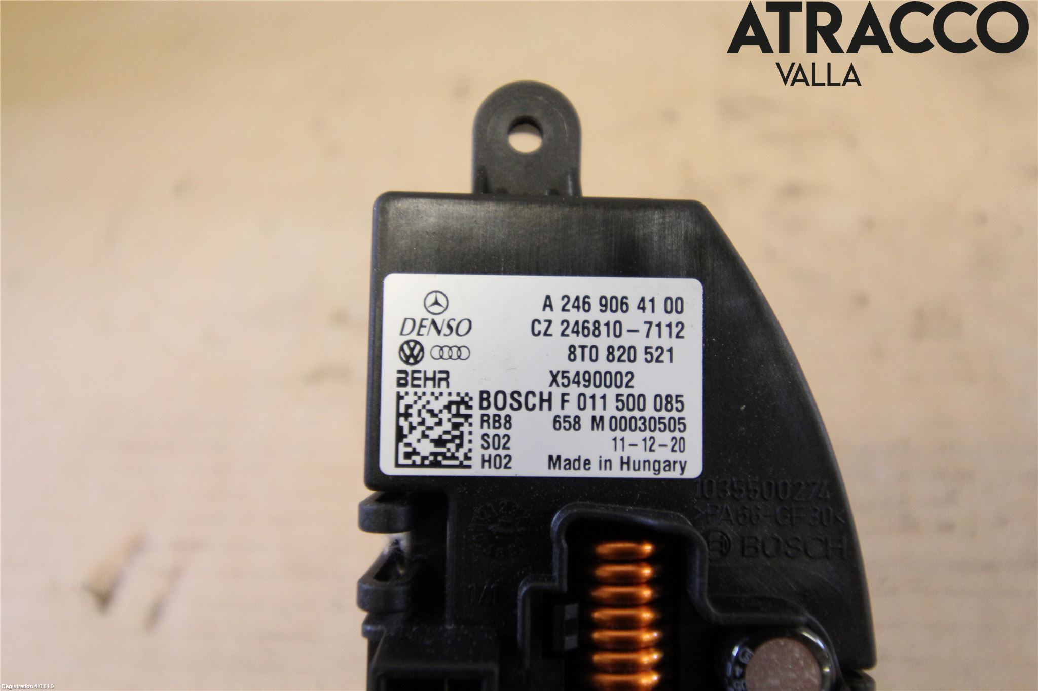 Mercedes-Benz MB B-KLASS (W246/W242) 12-19 Varmeapparat Viftemotstand