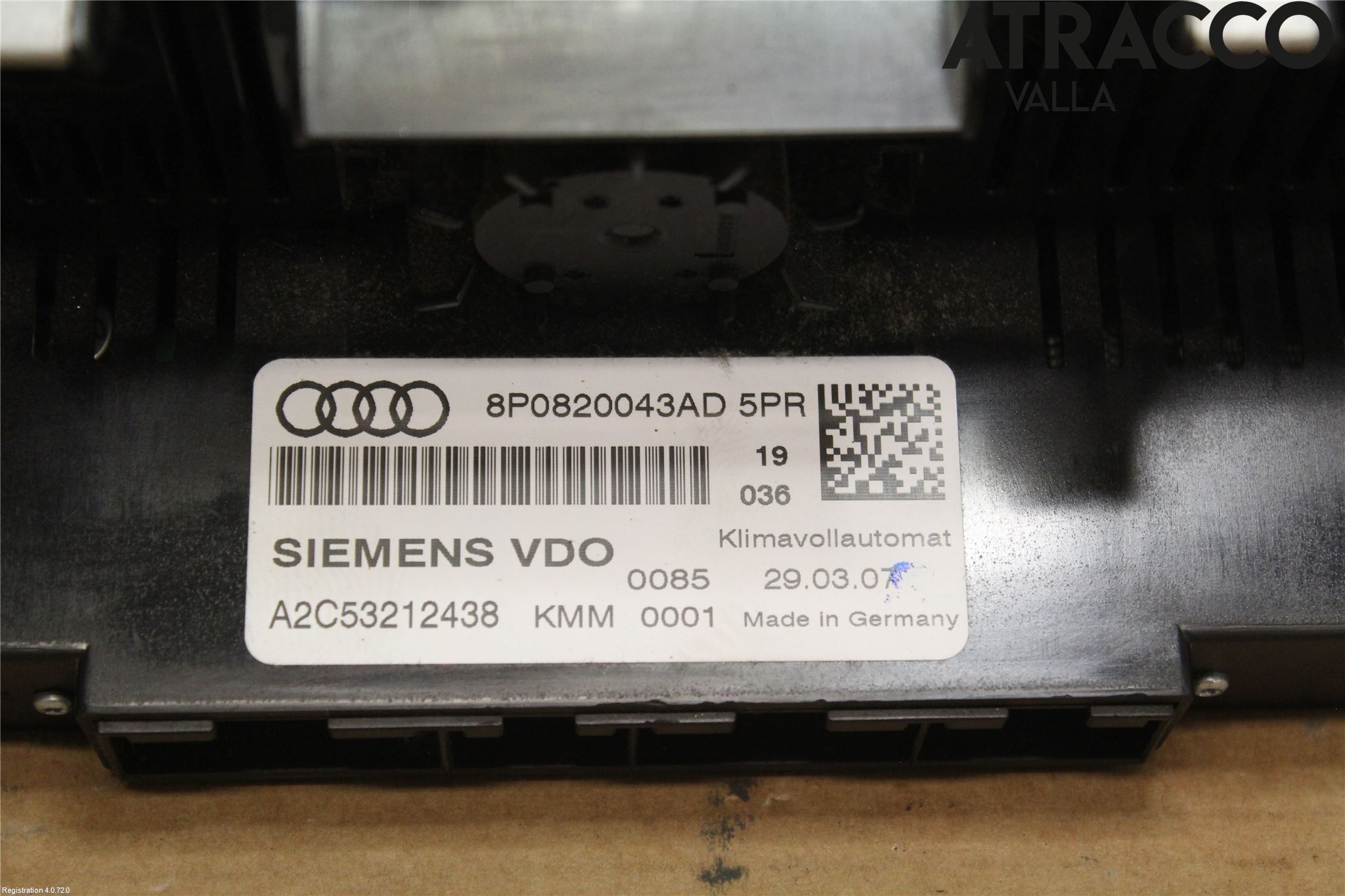 Audi A3/S3 05-13 Varme Ac Betjening-Display