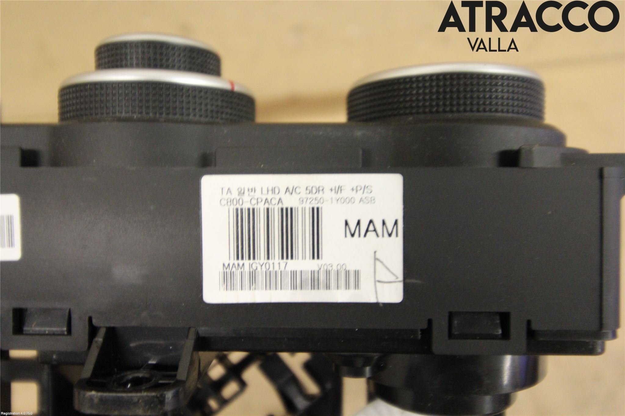 Kia PICANTO 12-17 Varme Ac Betjening-Display
