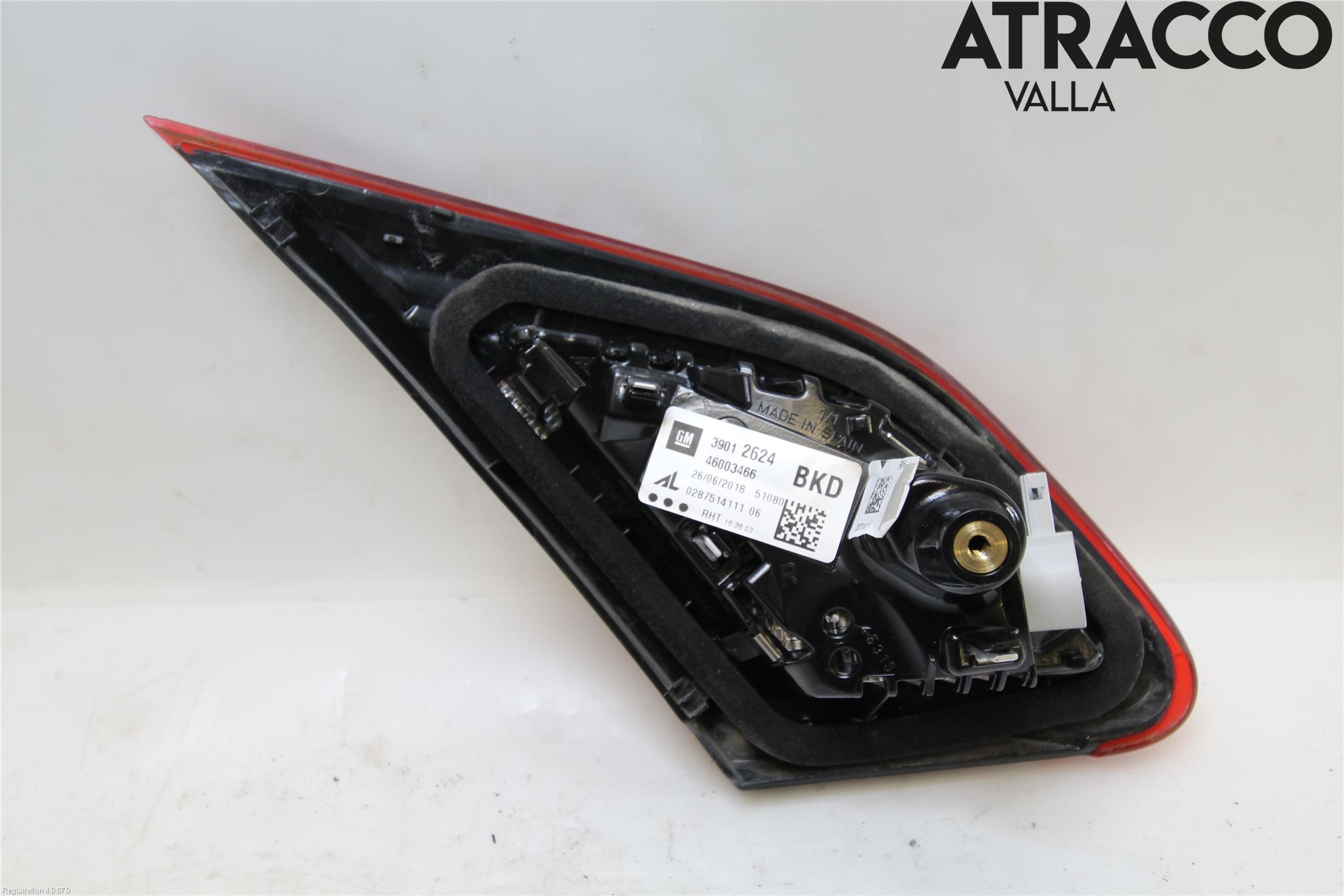 Opel CORSA E 15-19 Baklykt Høyre  På Luke(Indre)