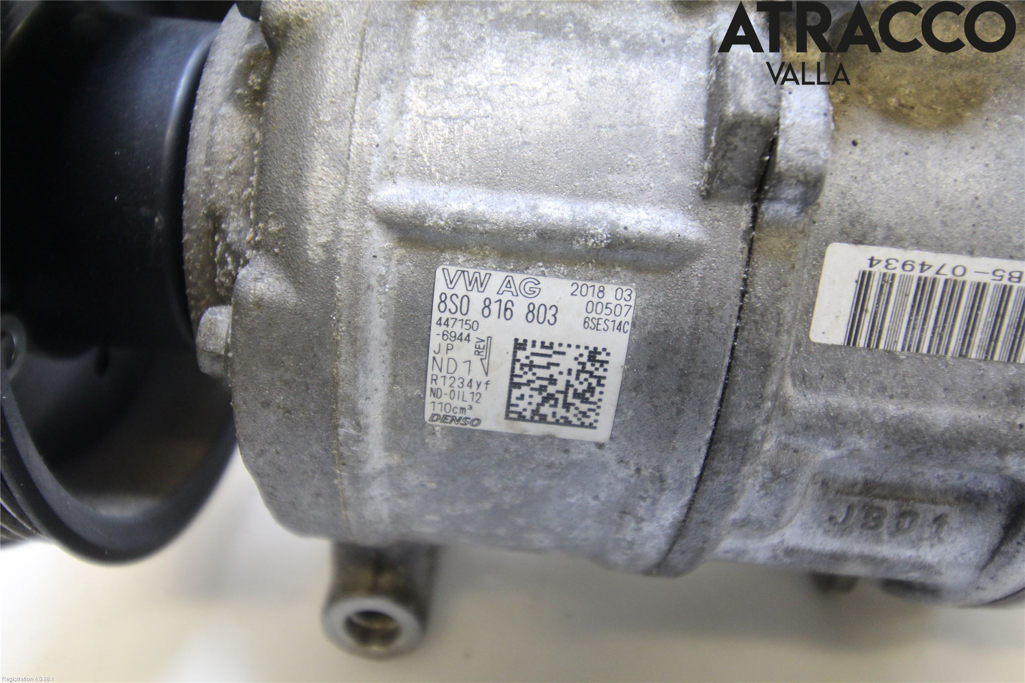Audi A3/S3 8V 13-20 Varme Ac Kompressor
