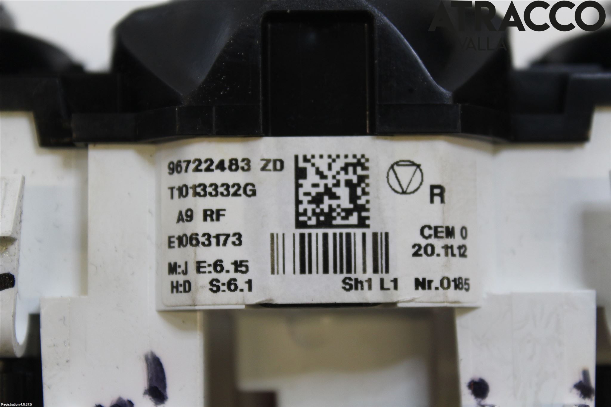 Peugeot 208 12-15 Varme Ac Betjening-Display