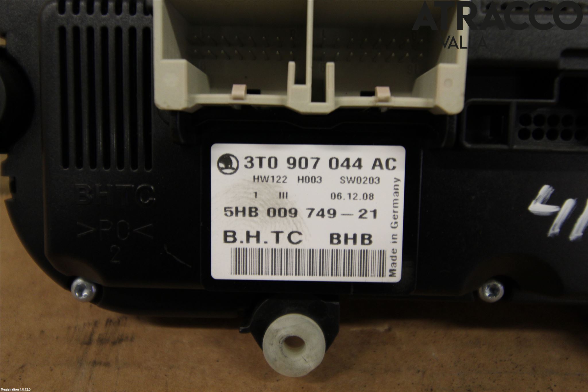 Skoda OCTAVIA (1Z) 05-13 Varme Ac Betjening-Display