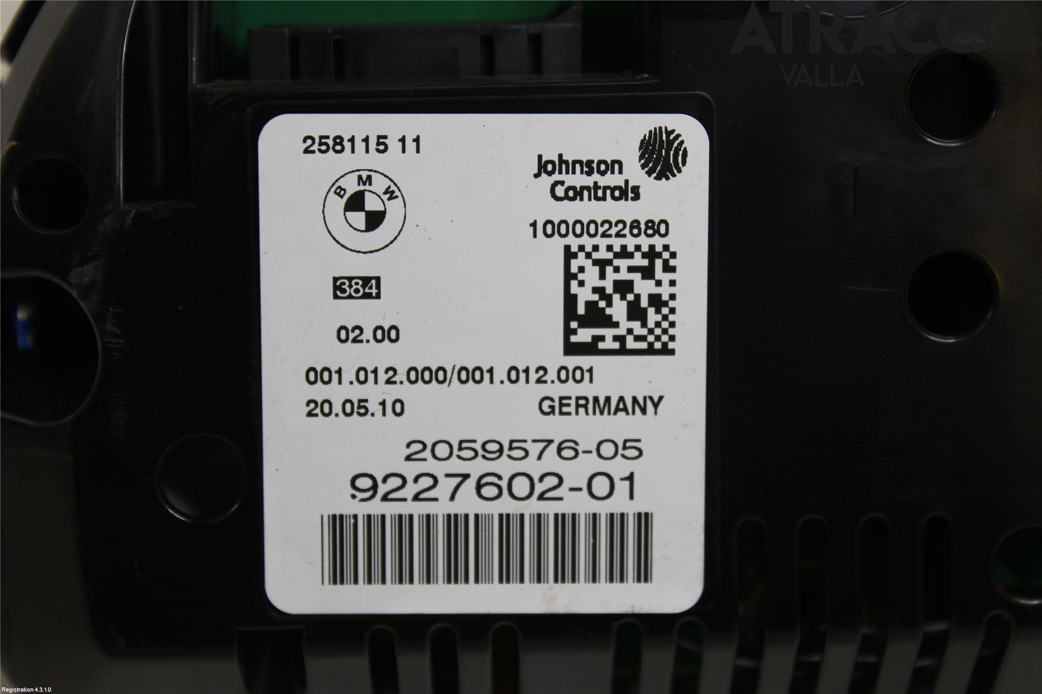 BMW 5 F10/F11/F18 09-17 Instr Kombinert