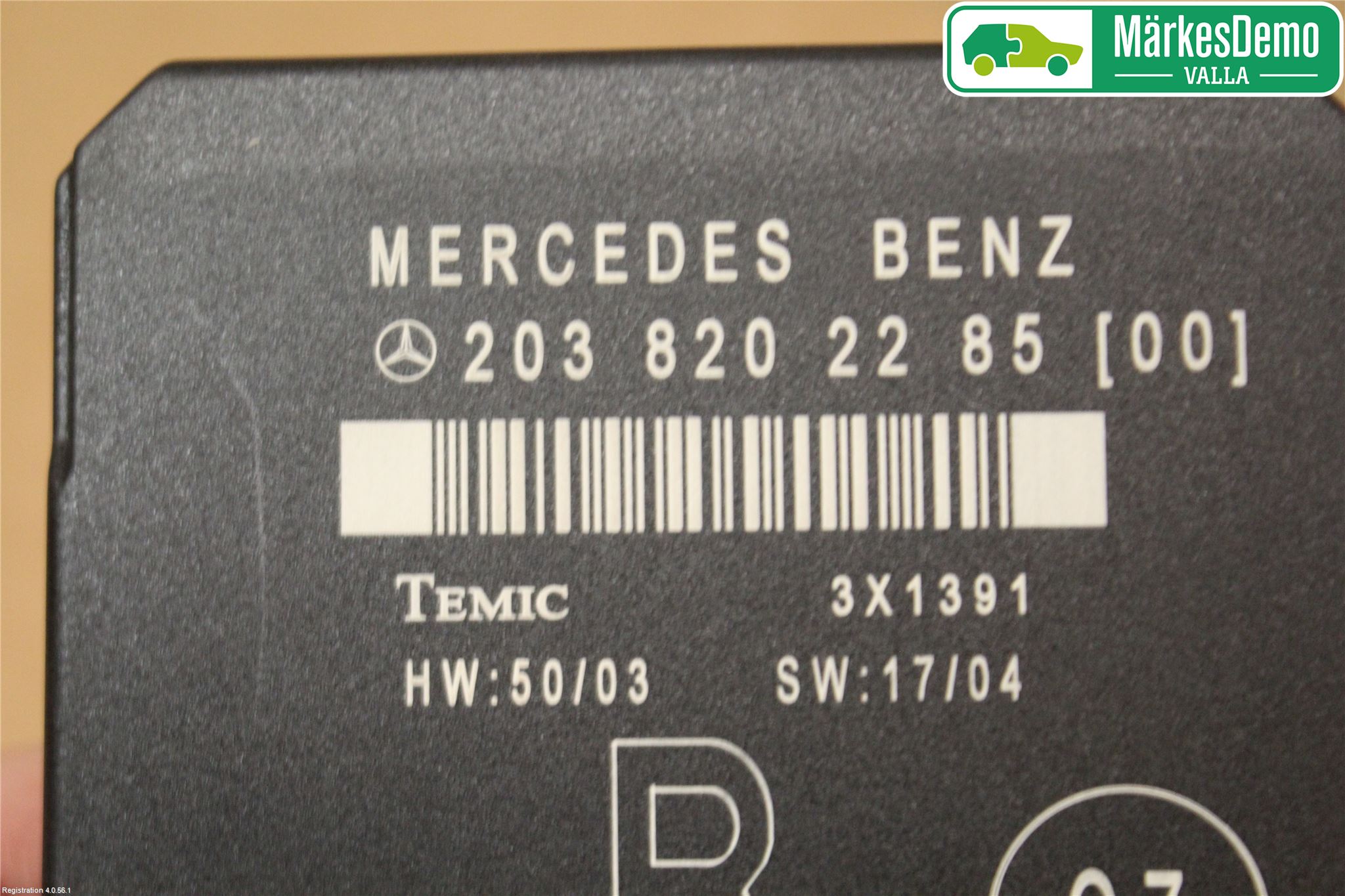 Mercedes-Benz MB C (203) 00-07 Styreenhet Dør