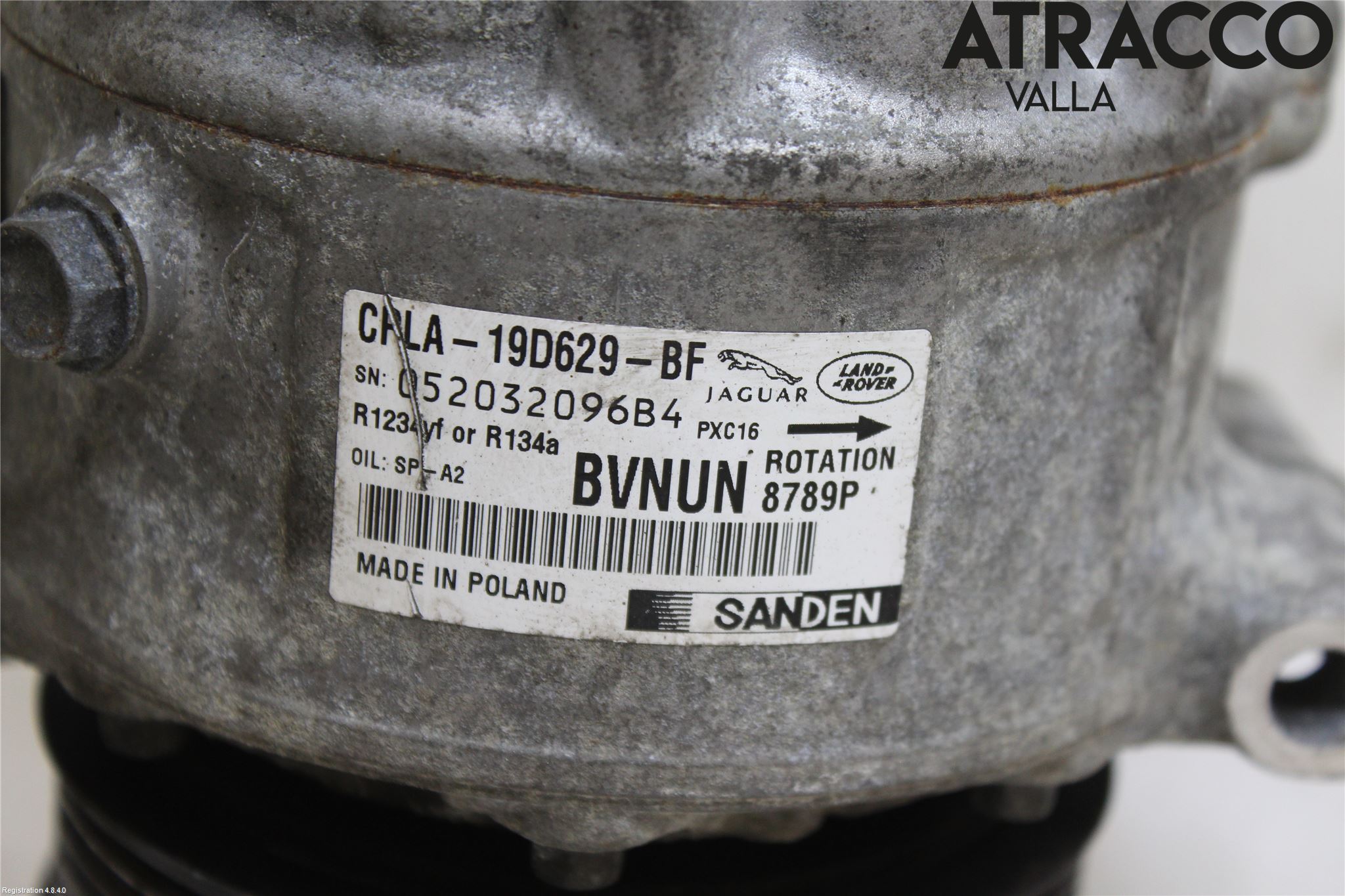 Landrover LAND ROVER RANGE ROVER EVOQUE (L538) 11-18 Varme Ac Kompressor