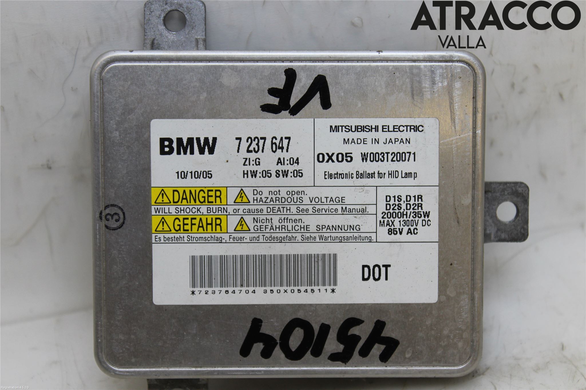 BMW 5 F10/F11/F18 09-17 Styreenhet Xenon