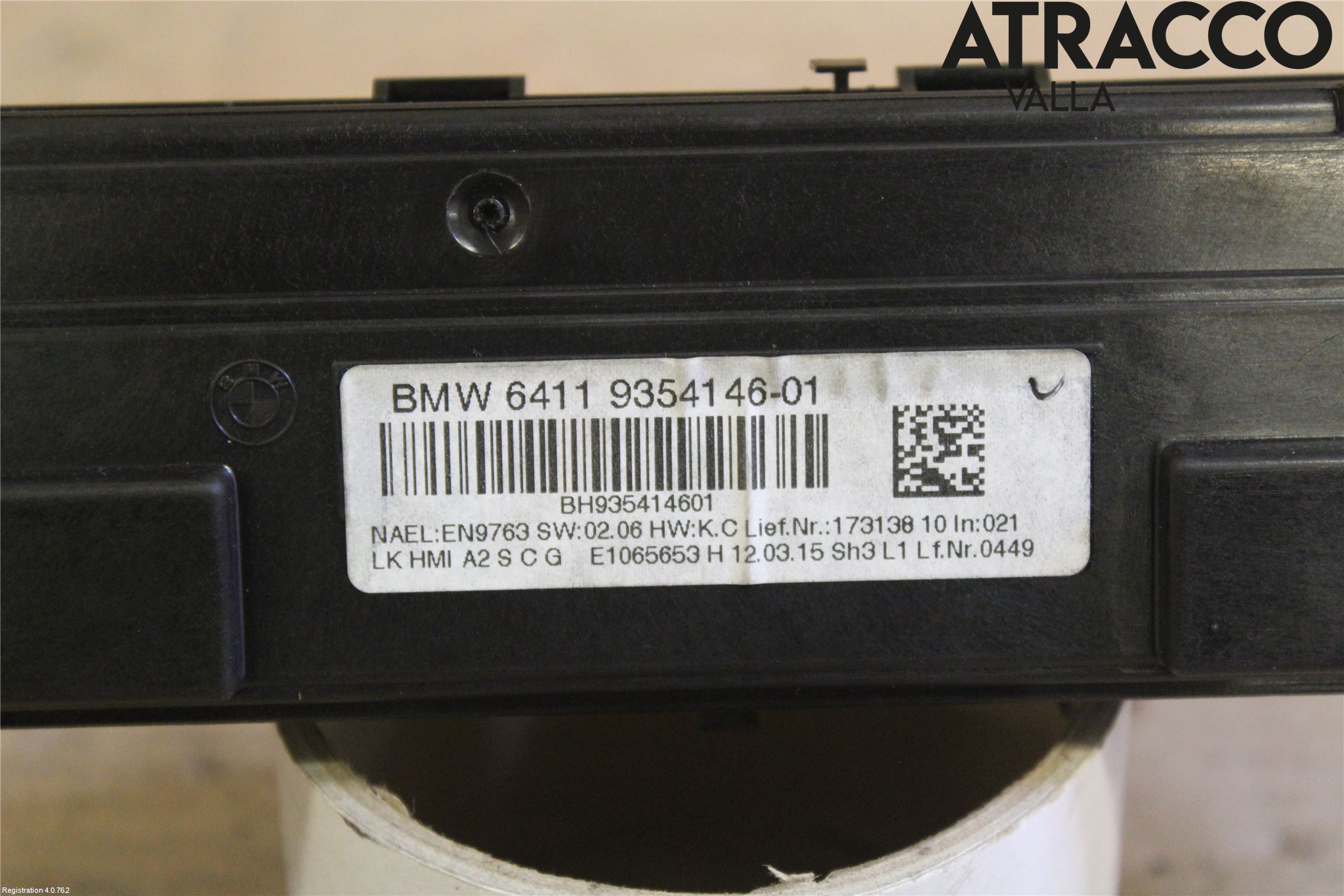 BMW 3 F30/F31/F80 12-19 Varme Ac Betjening-Display