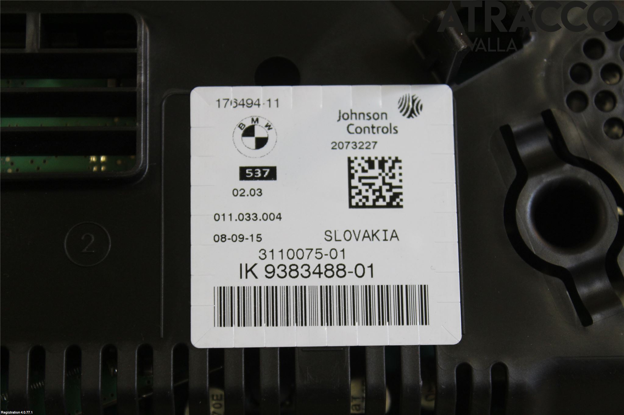 BMW 5 F10/F11/F18 09-17 Instr Kombinert