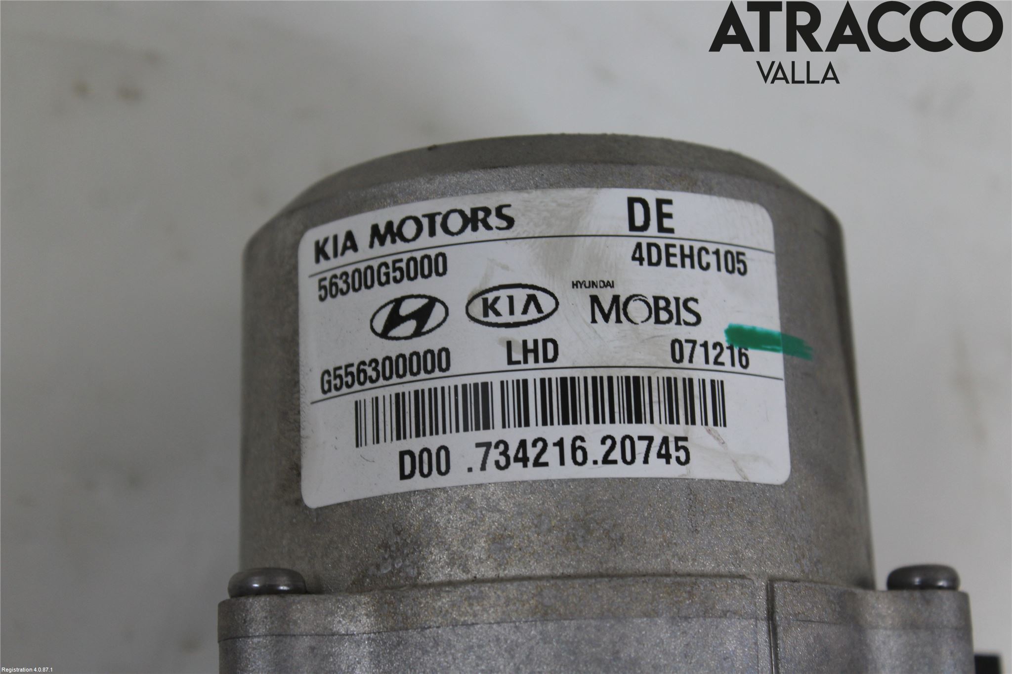 Kia NIRO (DE) 17-22 Rattakselaggregat Innebygd Servo