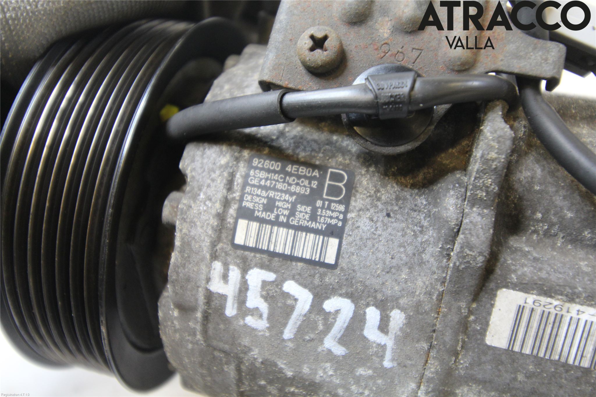 Nissan QASHQAI 14-17 Varme Ac Kompressor
