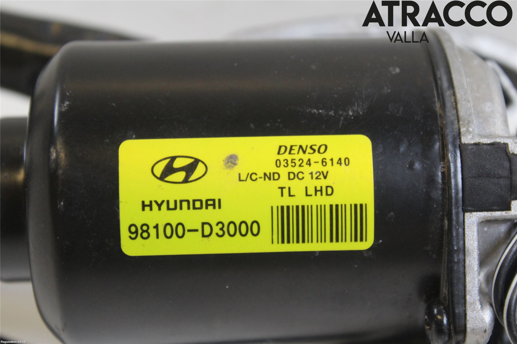 Hyundai TUCSON 05- Viskeroverføring Frontrute