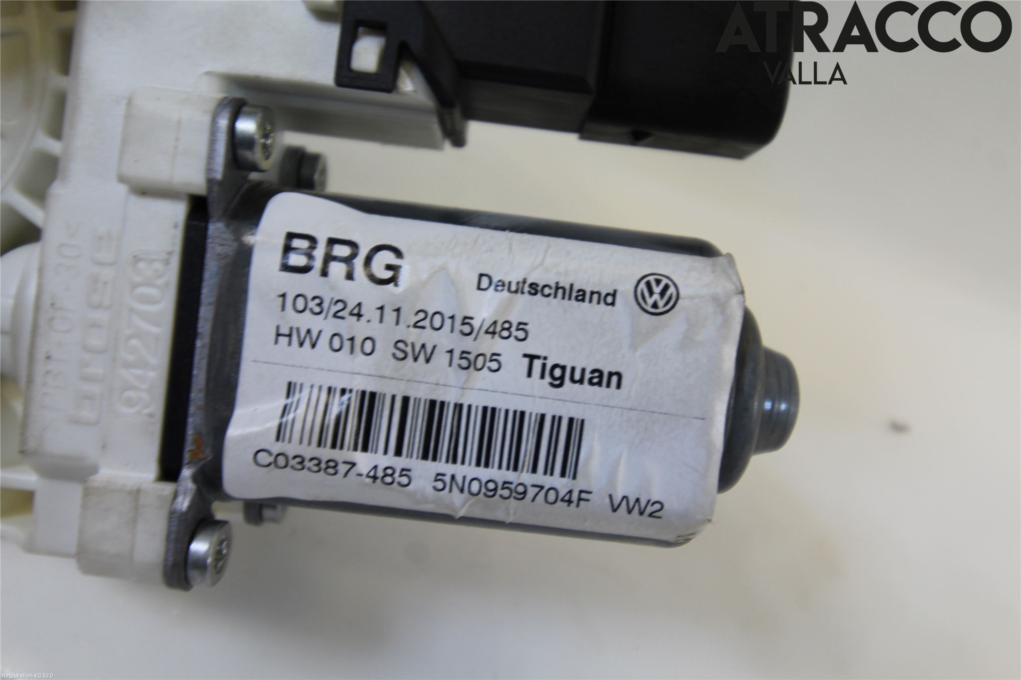 Volkswagen VW TIGUAN 07-16 Vindusheismotor