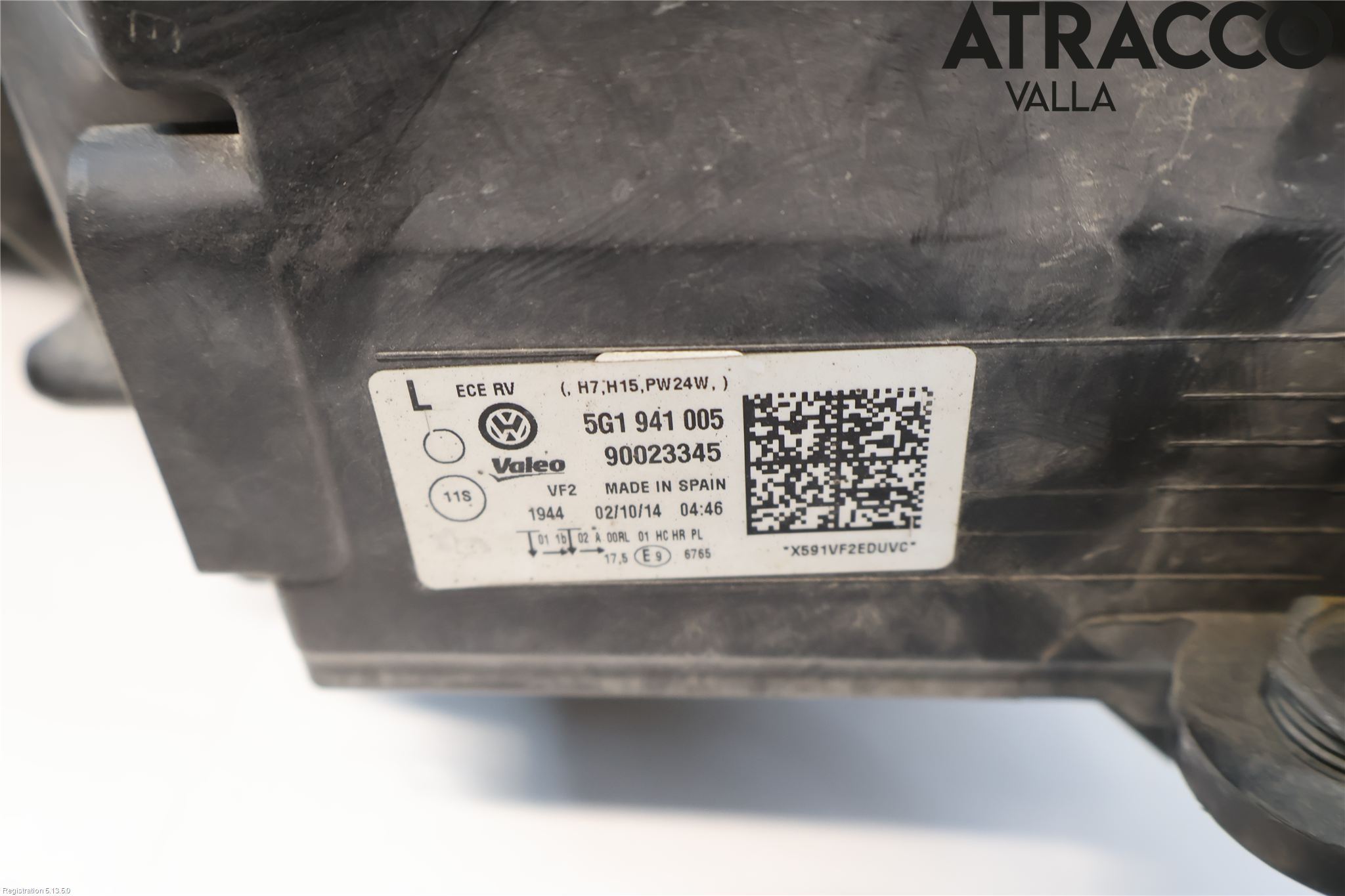 Volkswagen VW GOLF / E-GOLF VII 13-20 Frontlykt Venstre