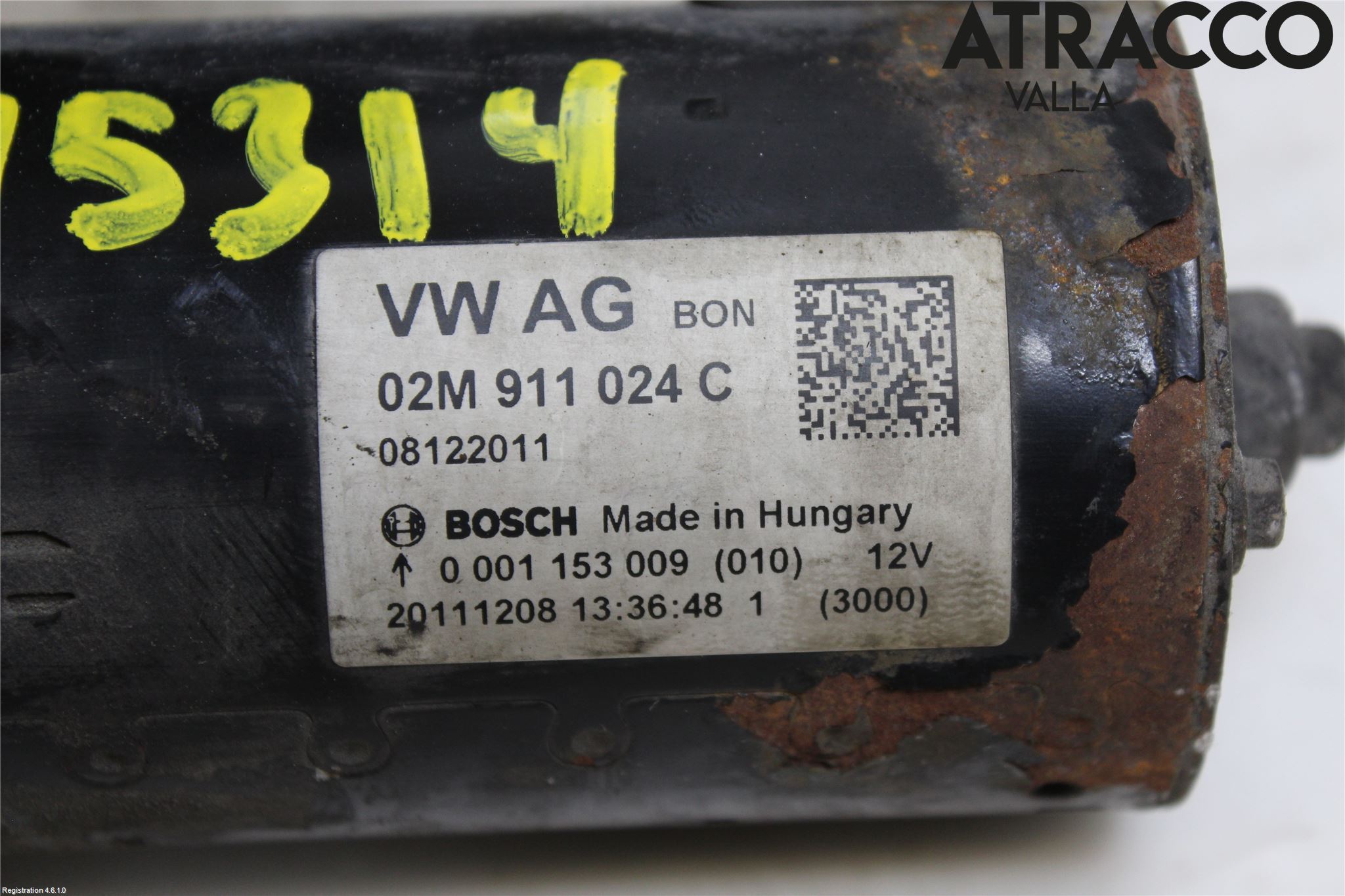 Volkswagen VW PASSAT 11-14 Startmotor Diesel