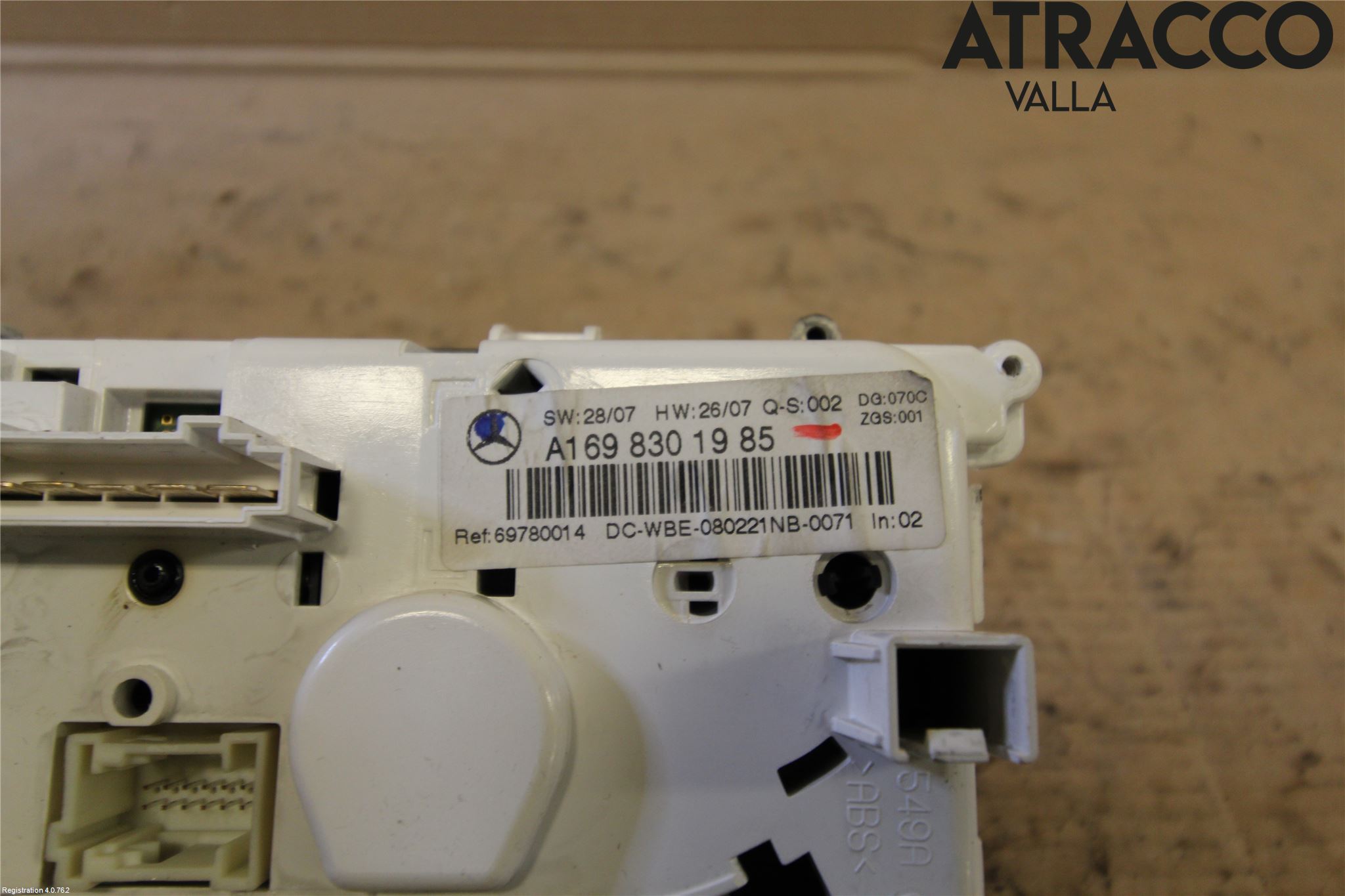 Mercedes-Benz MB B-KLASS (W245) 05-12 Varme Ac Betjening-Display