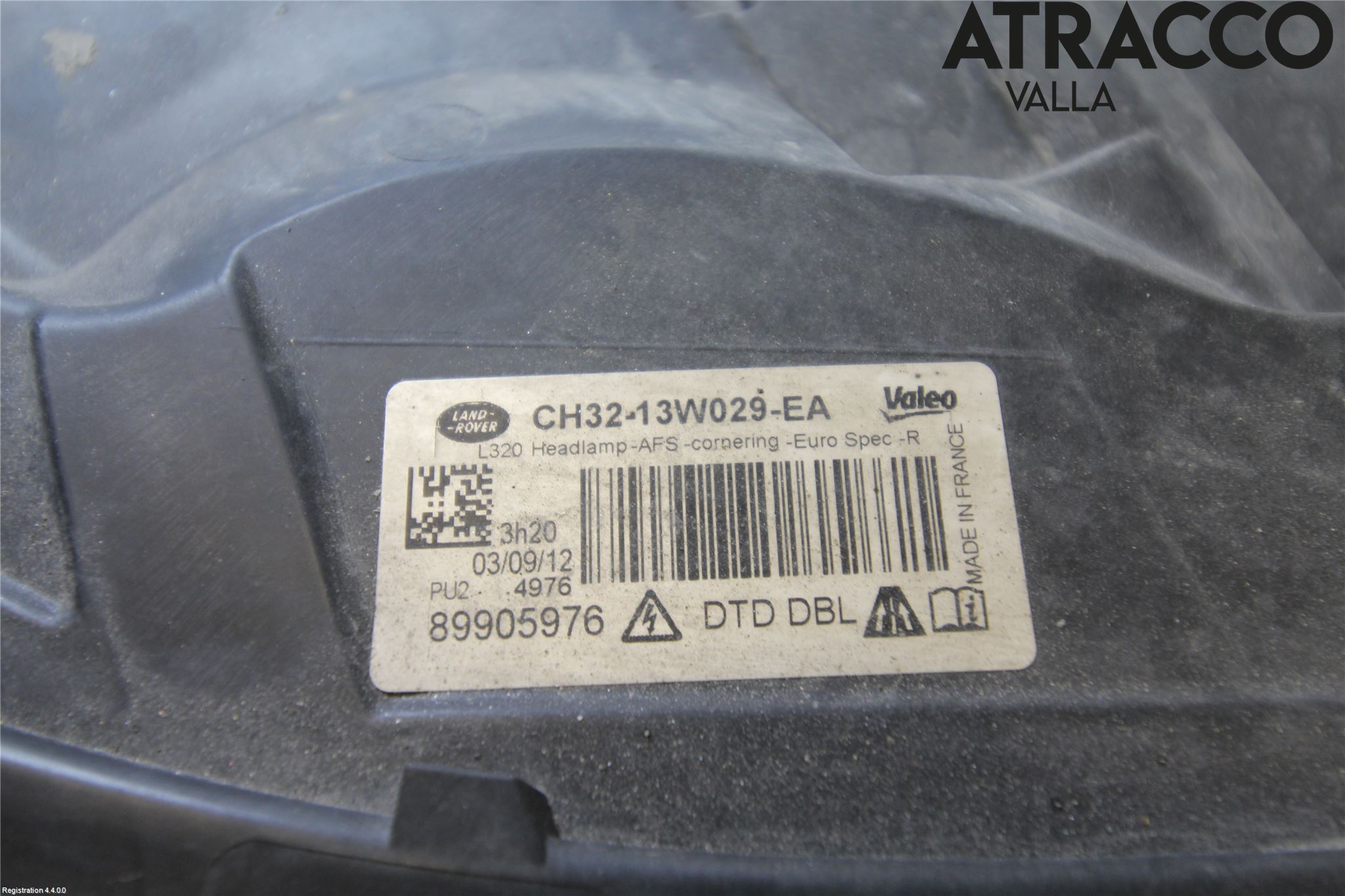 Landrover RANGE ROVER SPORT (L320) 10-13 Frontlykt Høyre