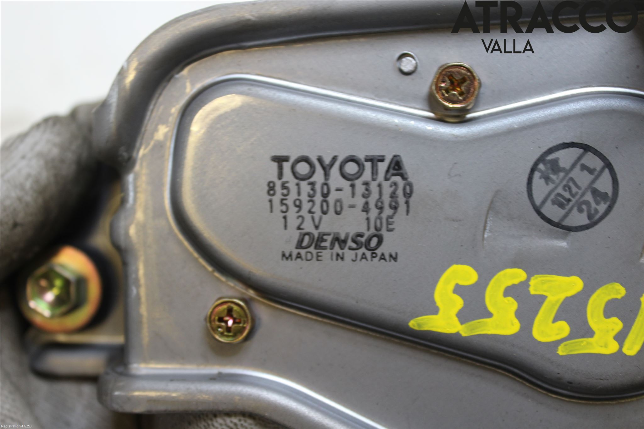 Toyota COROLLA 02-07 Viskermotor Bakluke
