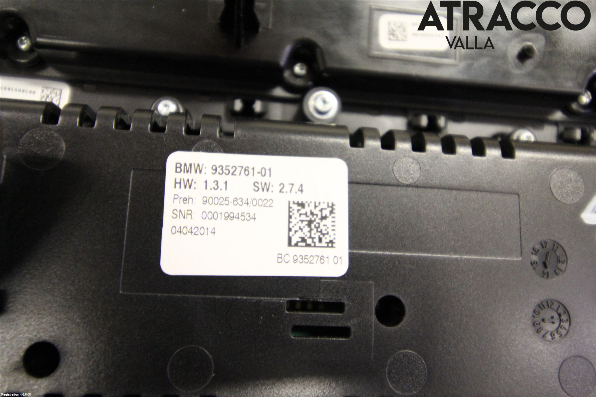 BMW 5 F10/F11/F18 09-17 Varme Ac Betjening-Display