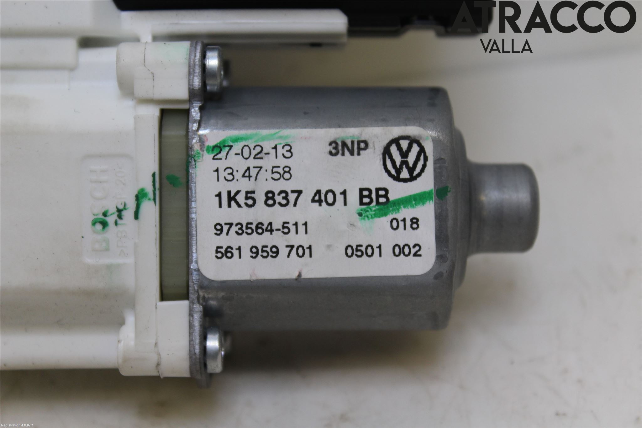 Volkswagen VW GOLF VI 09-13 Vindusheismotor