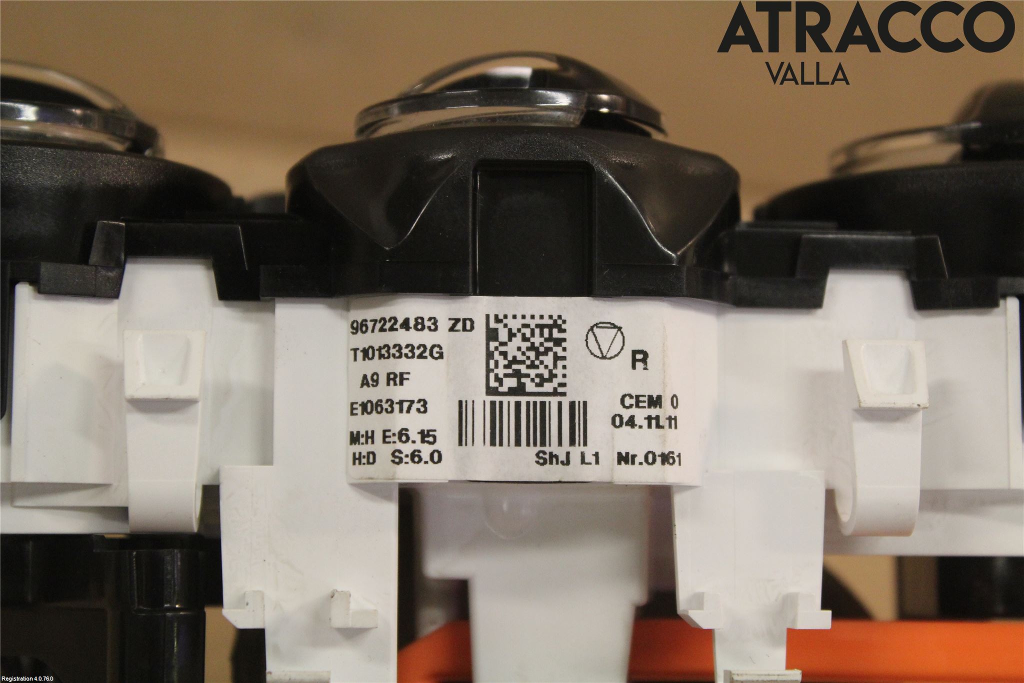 Peugeot 208 12-15 Varme Ac Betjening-Display
