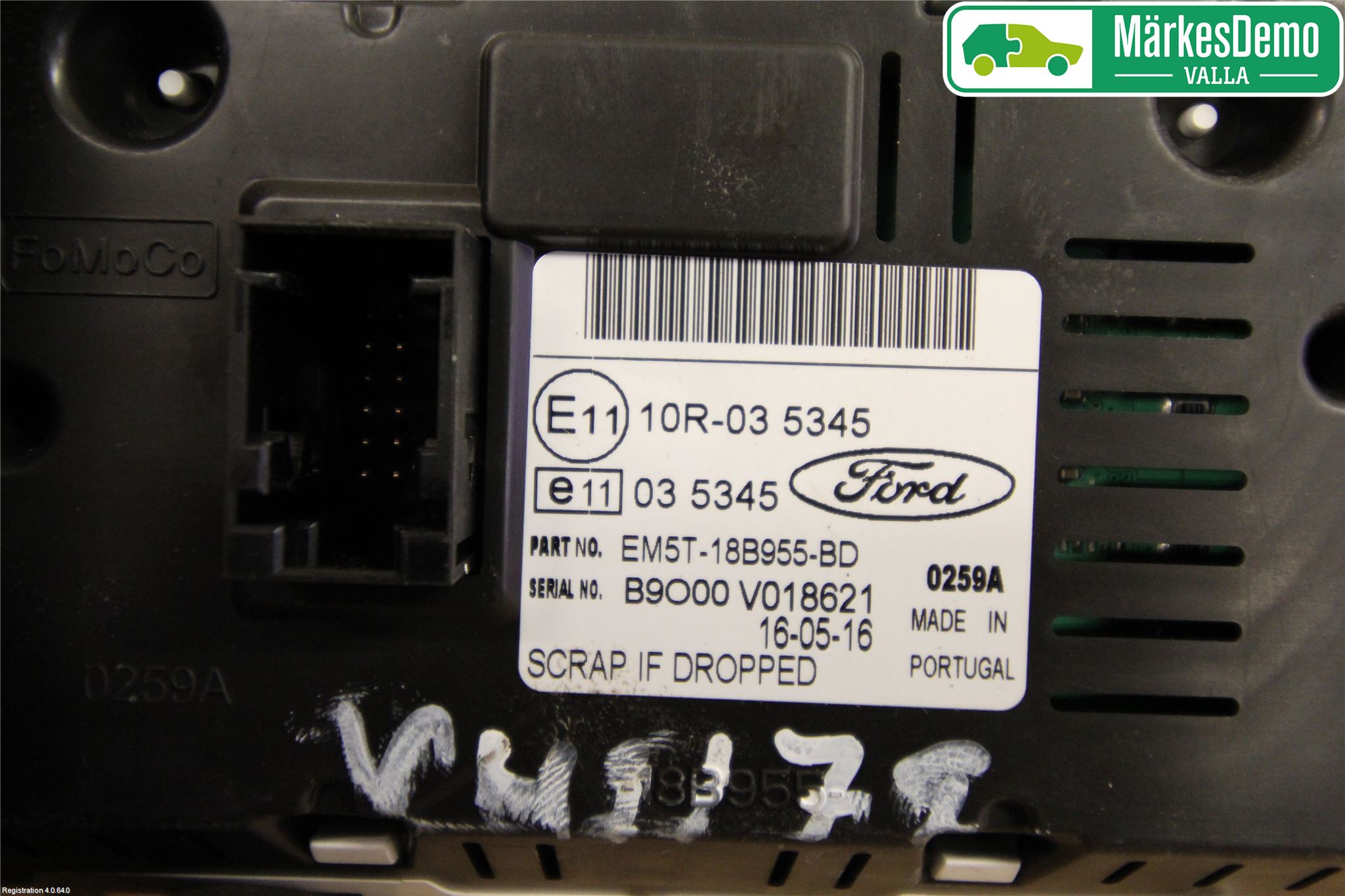Ford TRANSIT/TOURNEO CONNECT 13-22 Instr Skjerm Dvd-Gps-Ac-Tlf