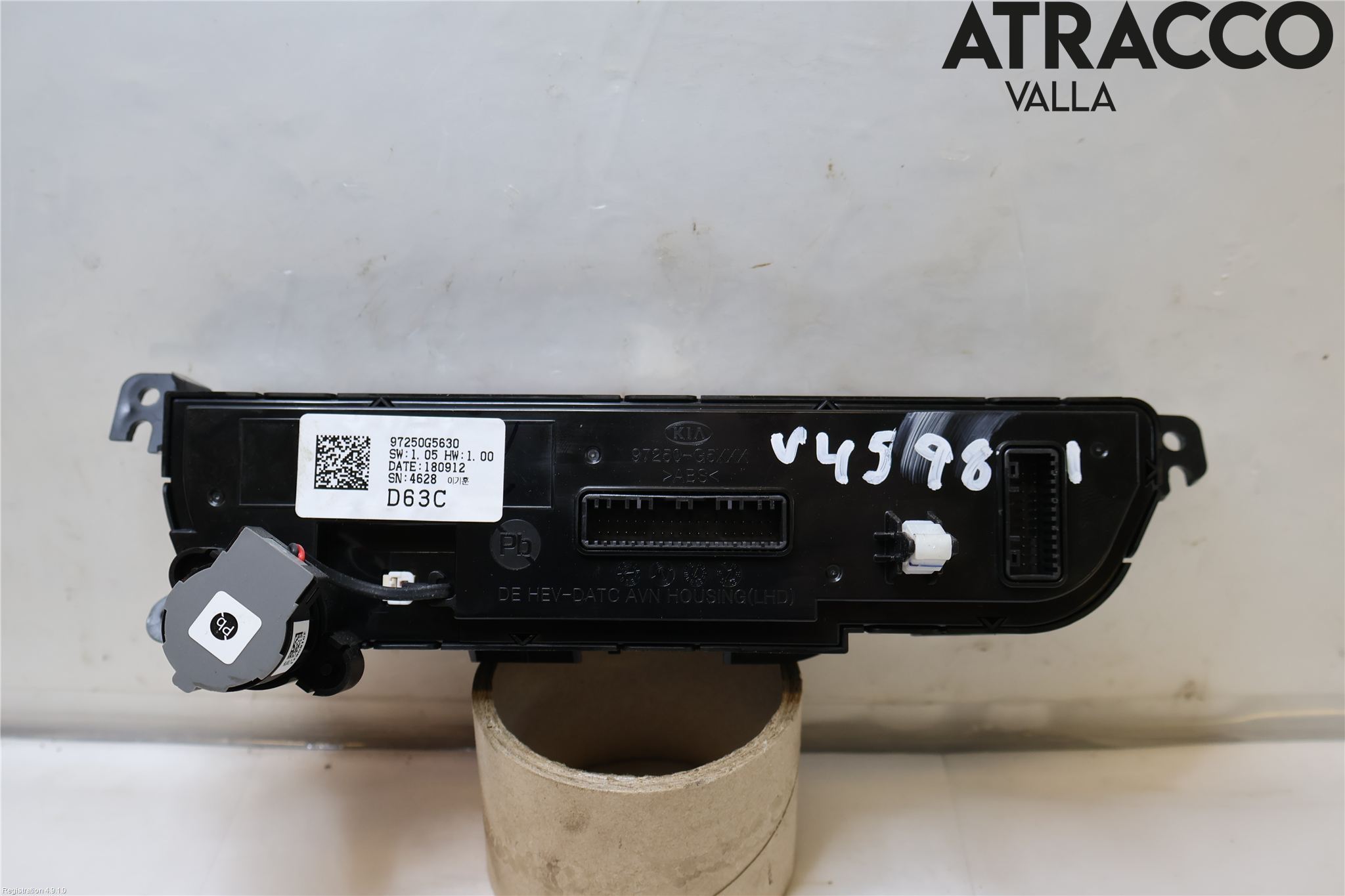 Kia NIRO (DE) 17-22 Varme Ac Betjening-Display