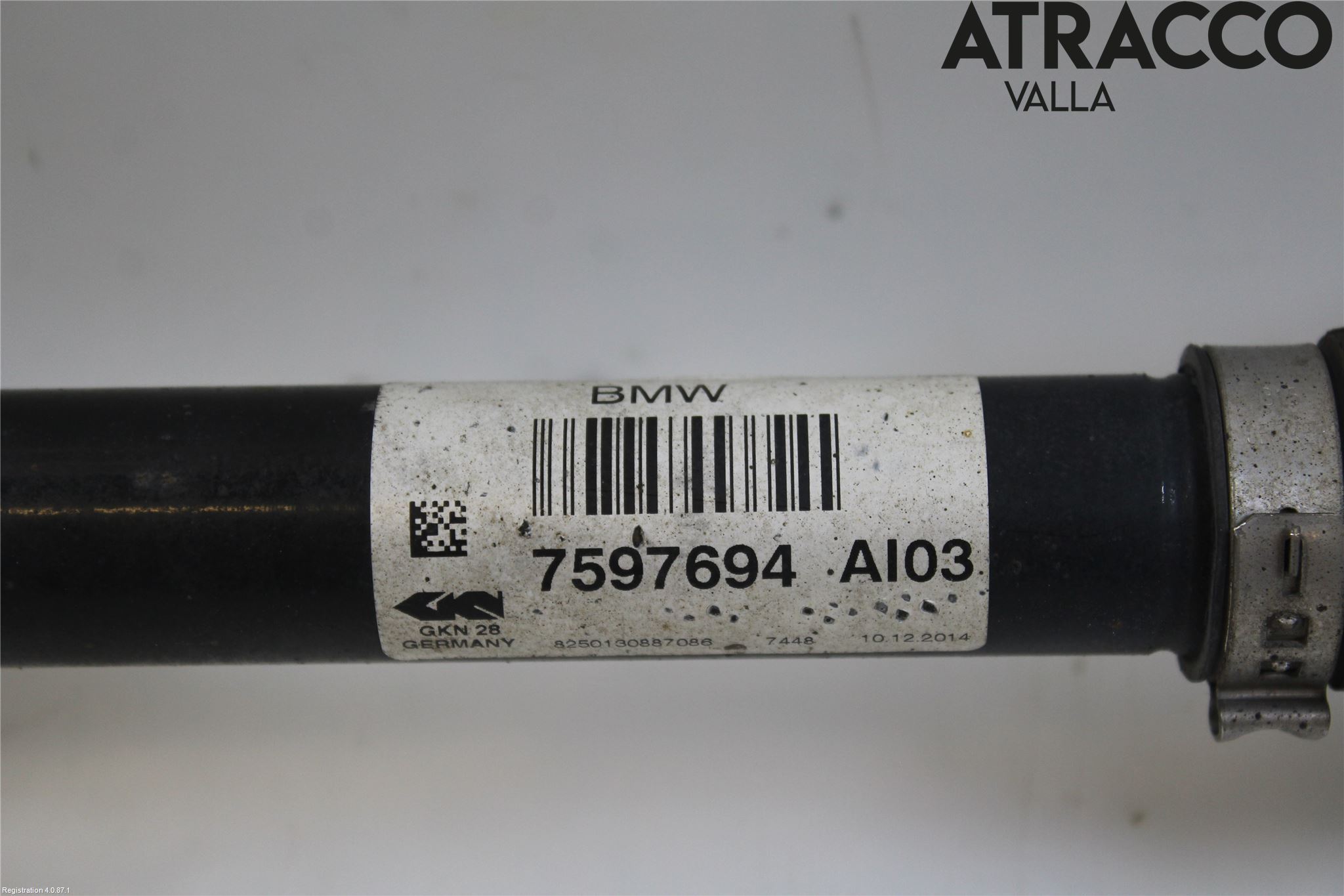 BMW 3 F30/F31/F80 12-19 Drivaksel Foran Kompl Høyre