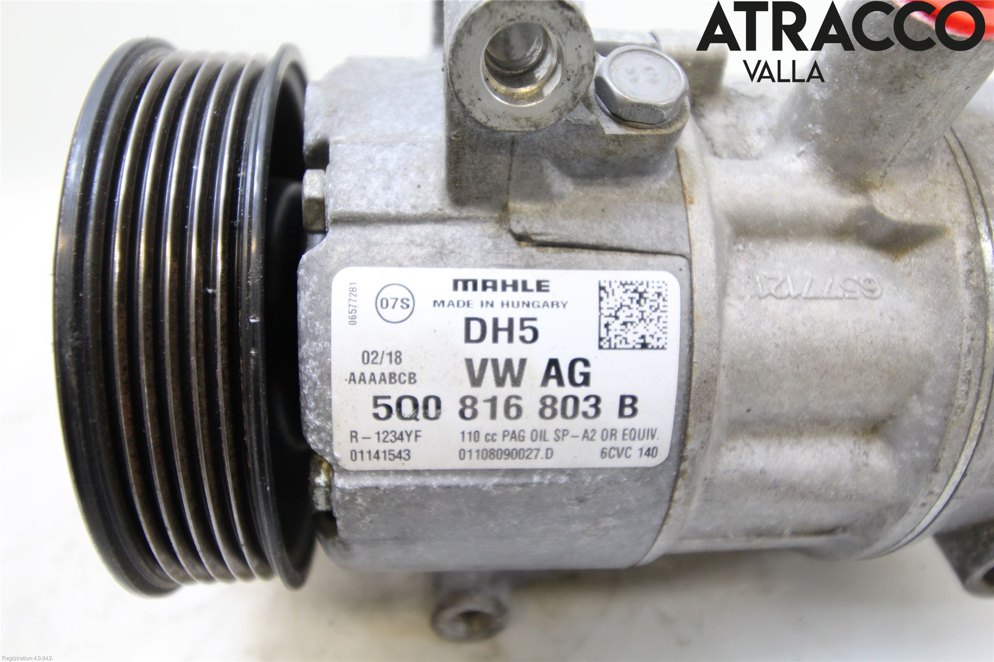 Volkswagen VW GOLF / E-GOLF VII 13-20 Varme Ac Kompressor