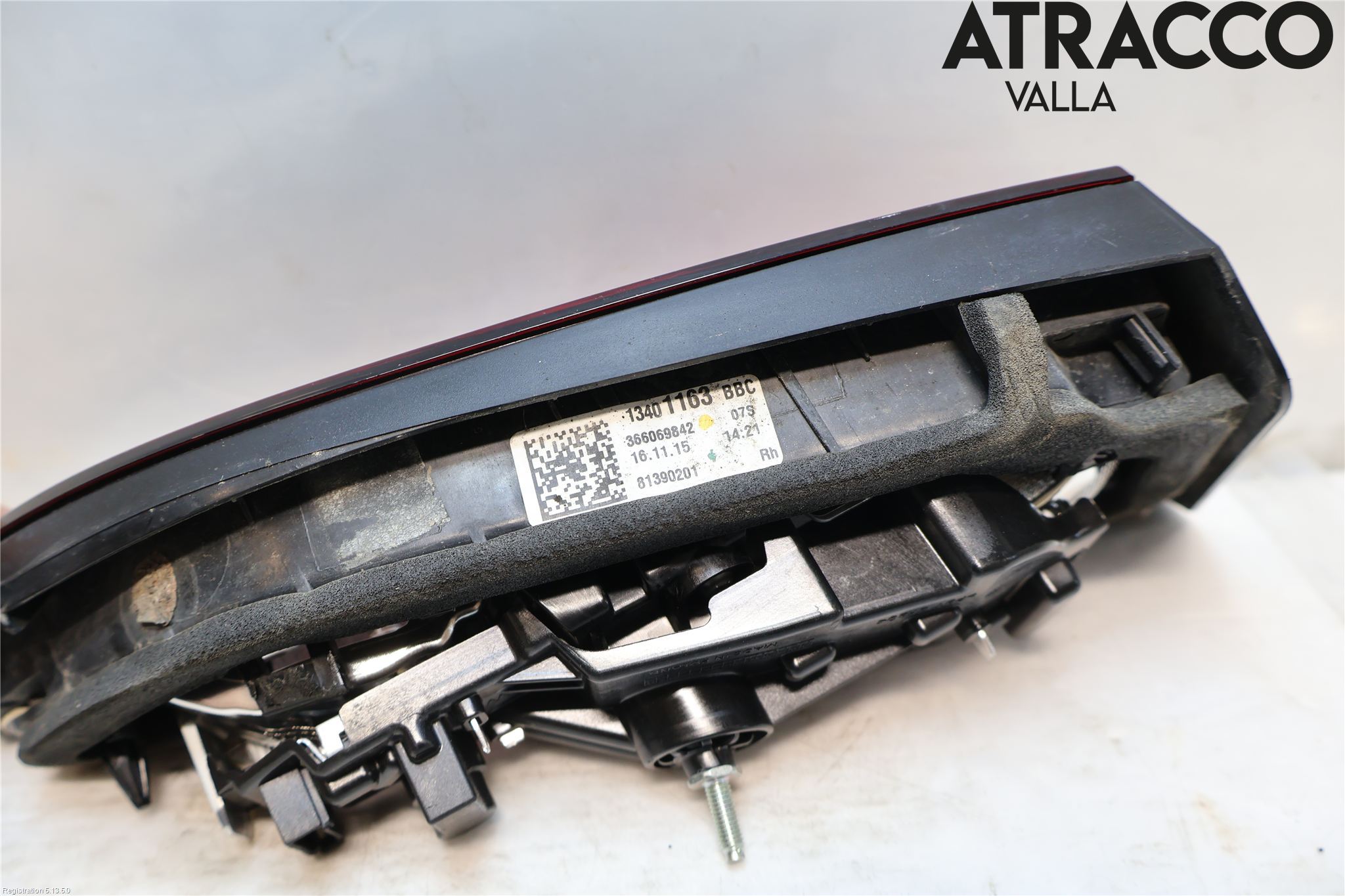 Opel ASTRA K 16-22 Baklykt Høyre  På Luke(Indre)