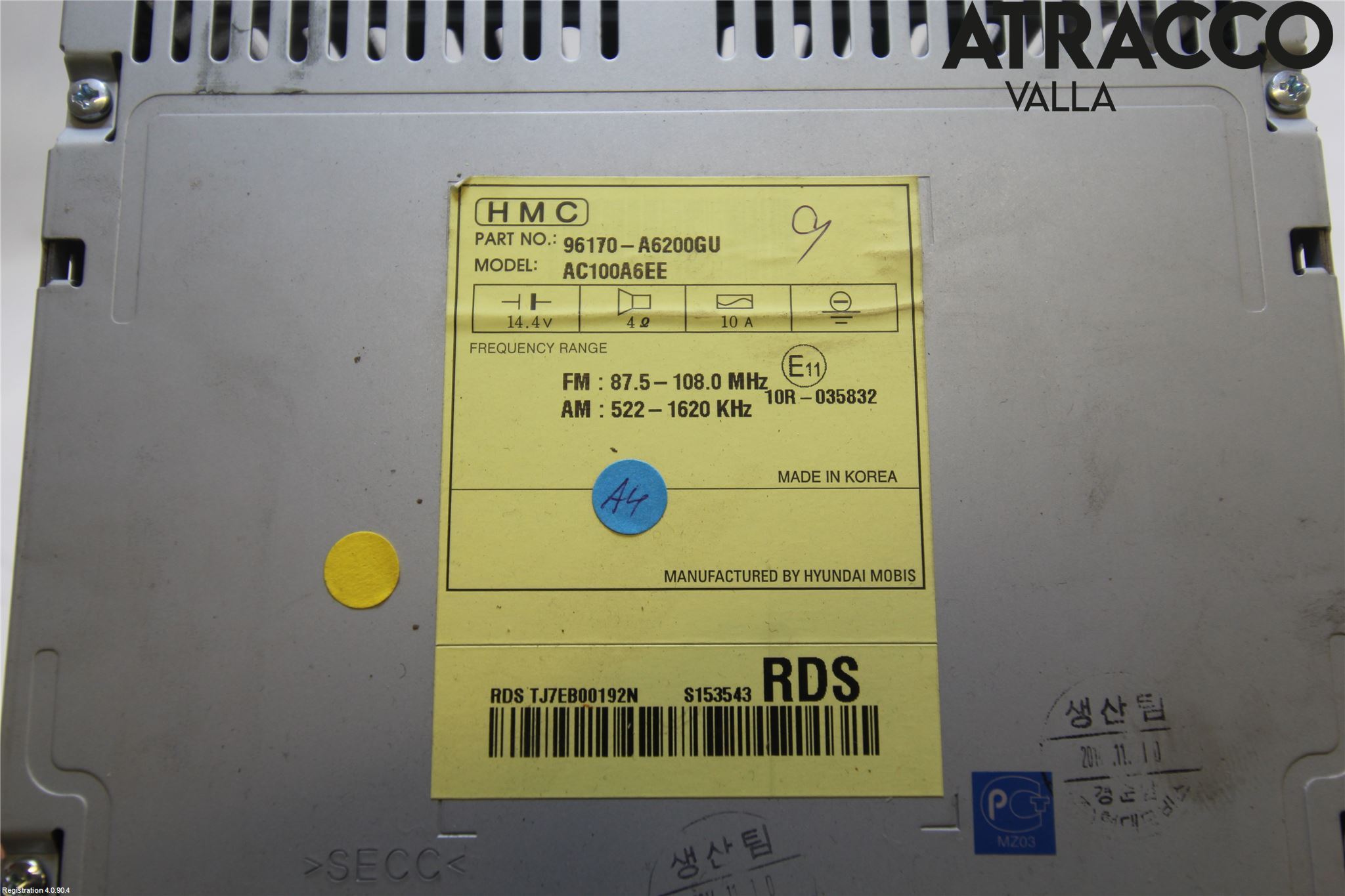 Hyundai i30 GD 13-17 Stereo Radio Med Cd