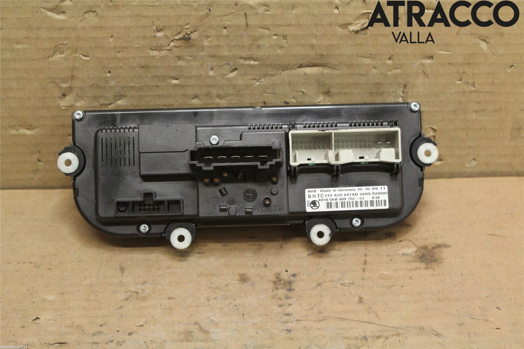 Skoda YETI Varme Ac Betjening-Display